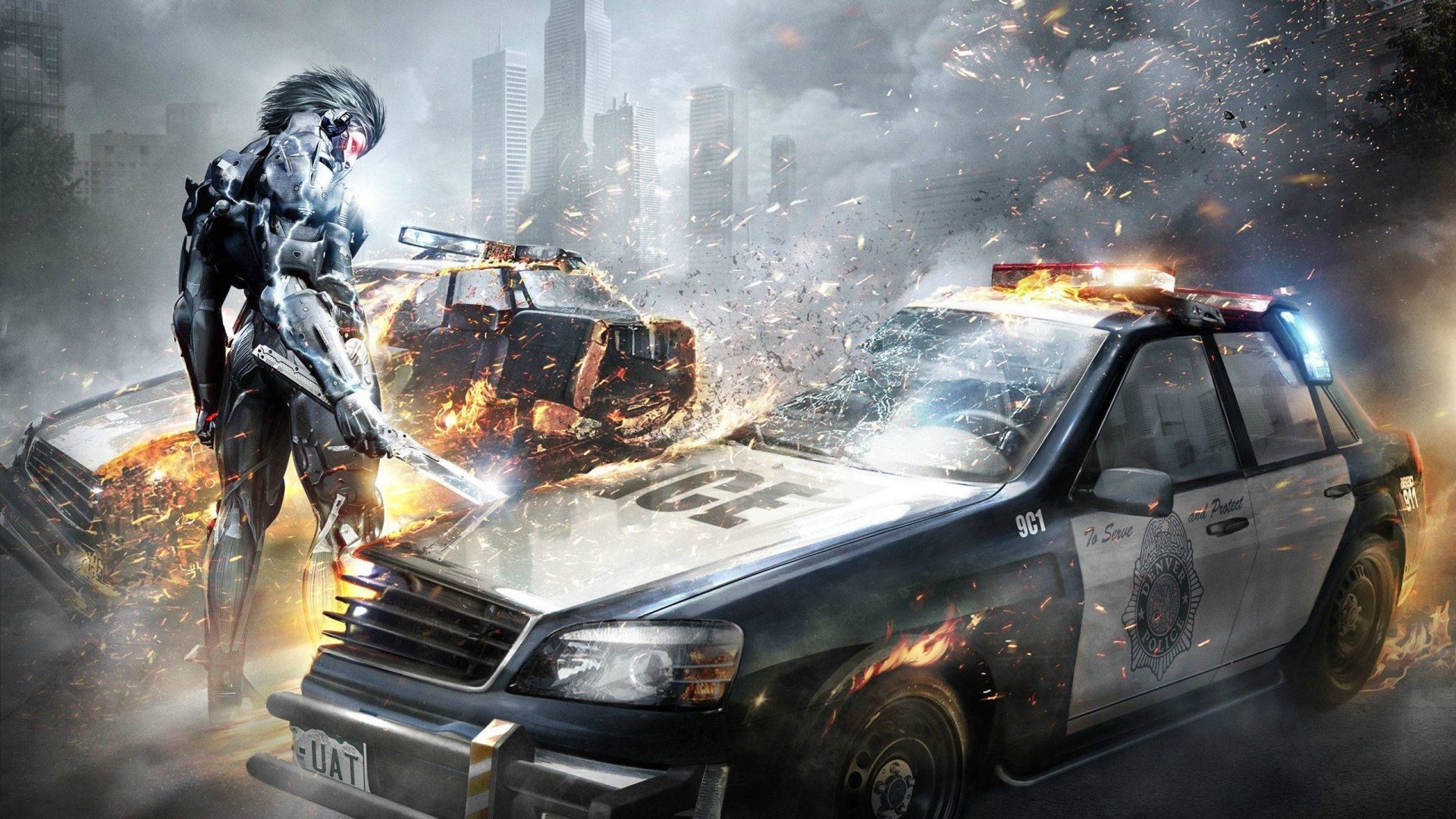Raiden from Metal Gear Rising: Revengeance HD Wallpaper