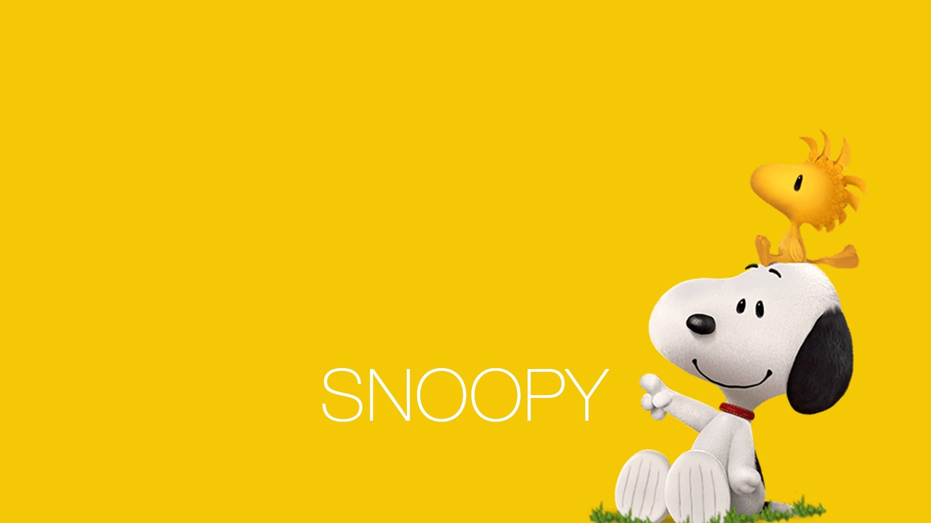 Snoopy and Woodstock from Peanuts HD Wallpaper