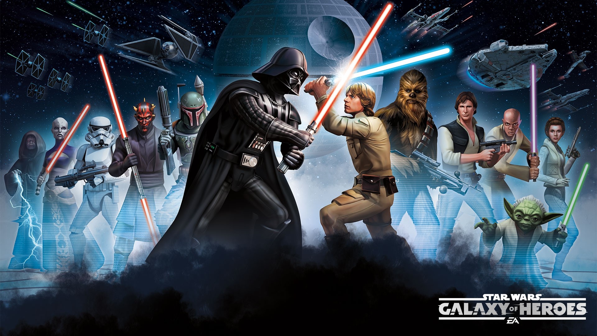 Star Wars Galaxy of Heroes characters HD Wallpaper