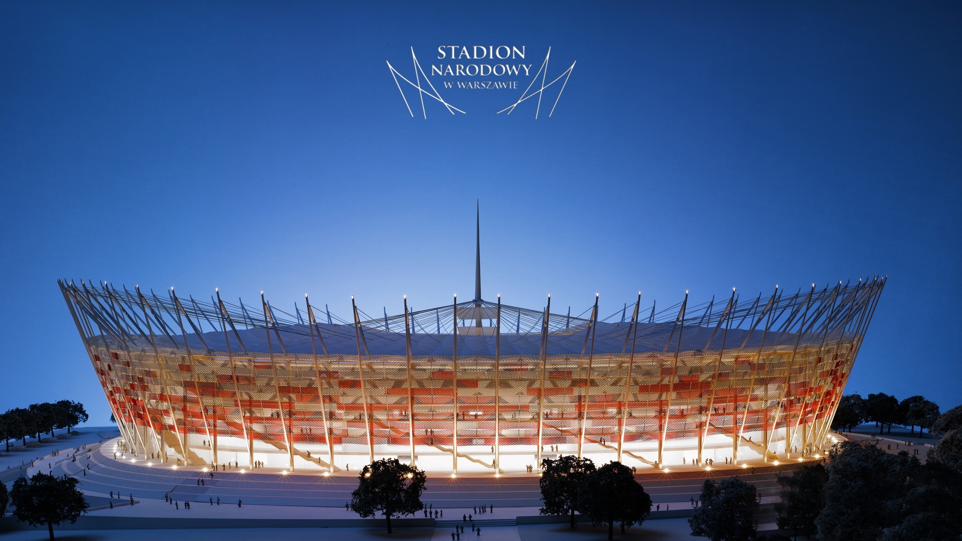 Stadion Narodowy in Warsaw HD Wallpaper