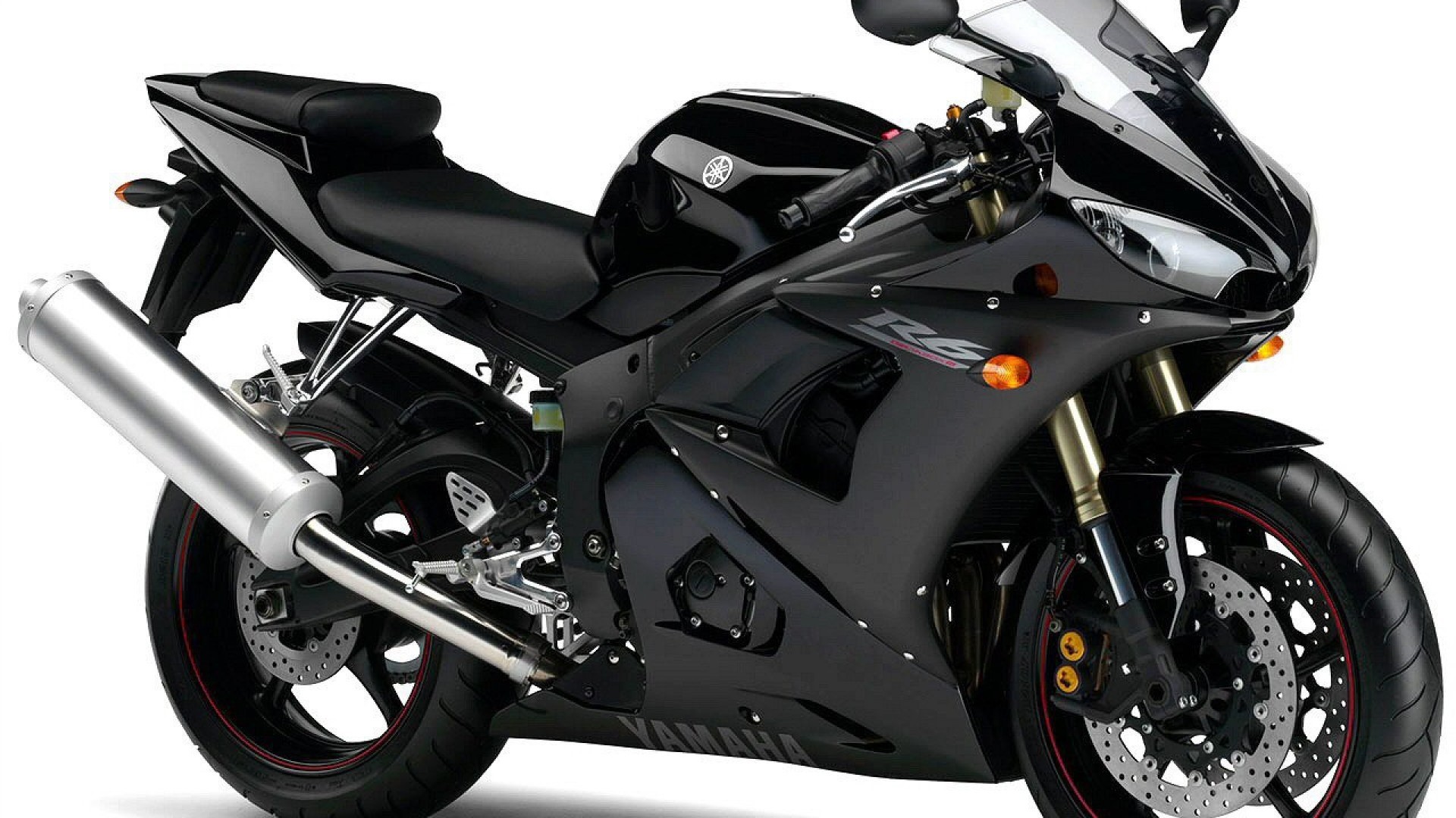 Black Yamaha R6 Motorcycle HD Wallpaper