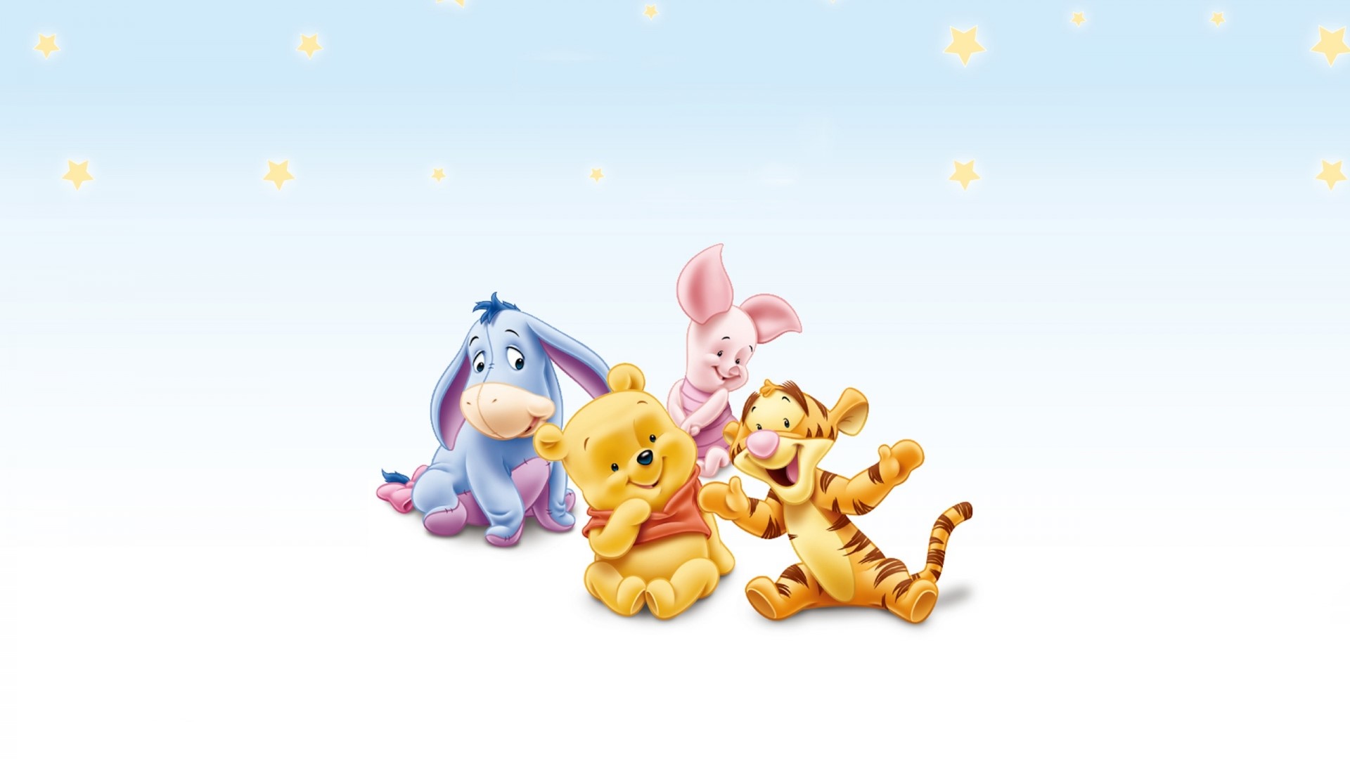 Winnie the Pooh and friends HD Wallpaper