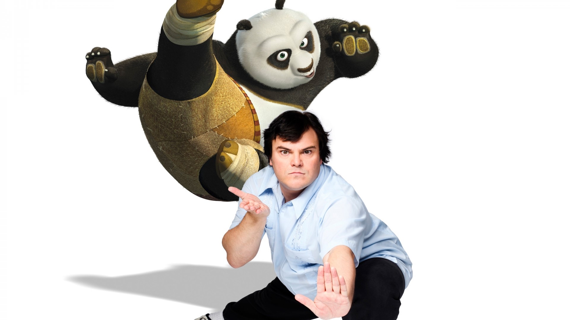Jack Black and Po from Kung Fu Panda HD Wallpaper