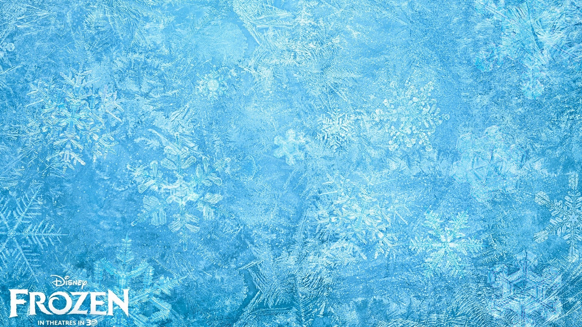 Frozen movie logo on ice background HD Wallpaper