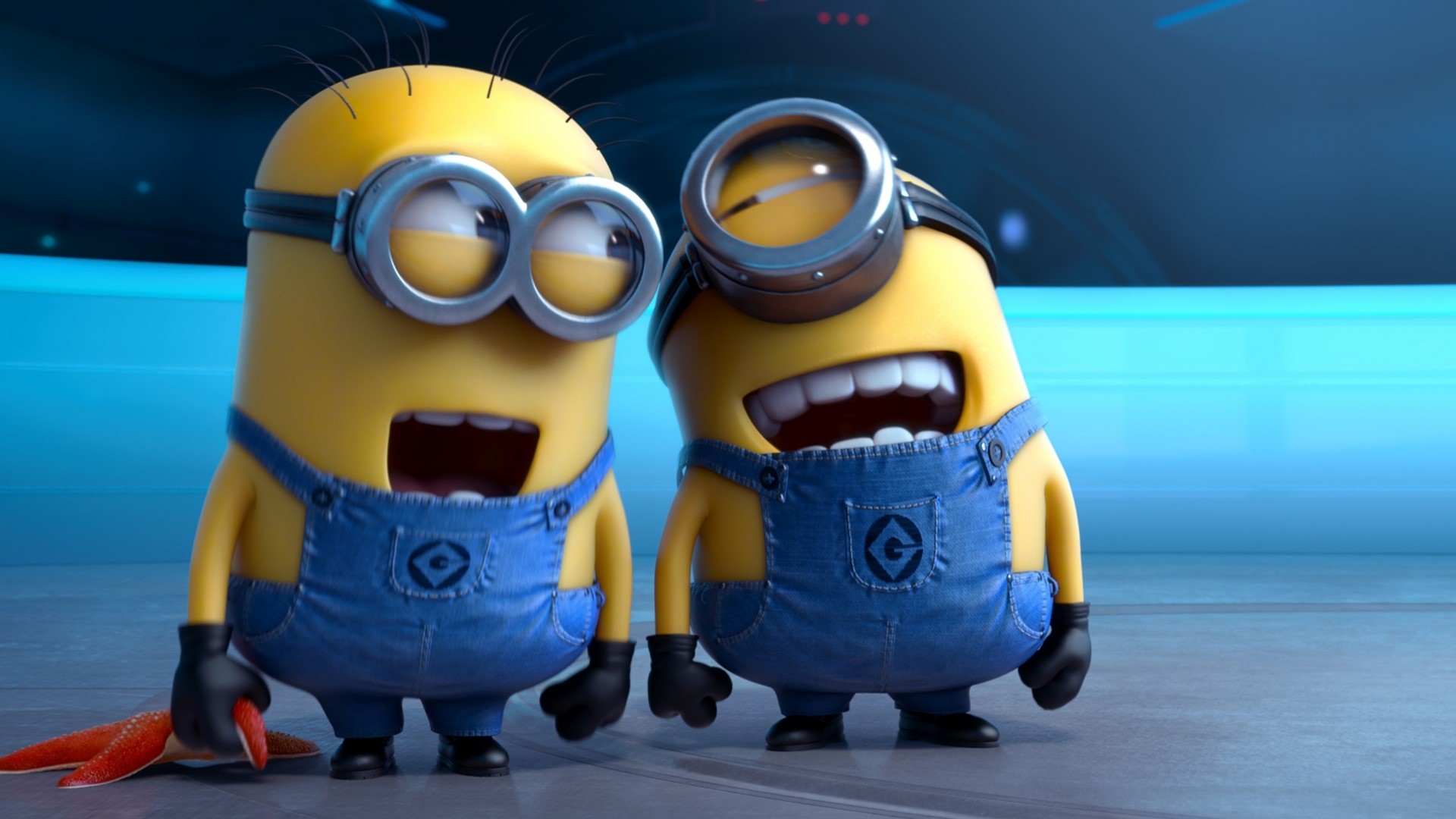 Two Minions from Despicable Me 2 HD Wallpaper