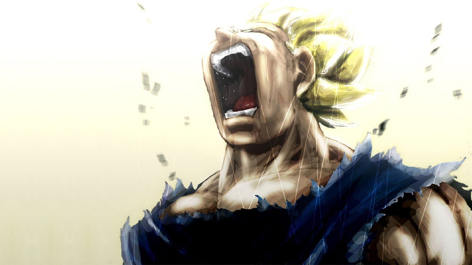 Vegeta screaming in Dragon Ball Z HD Wallpaper