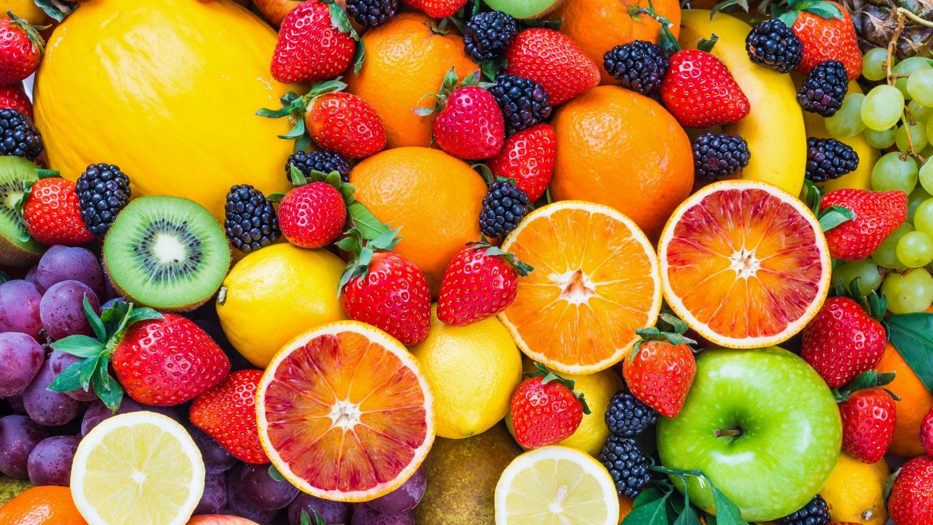 Assortment of Fresh Fruits HD Wallpaper
