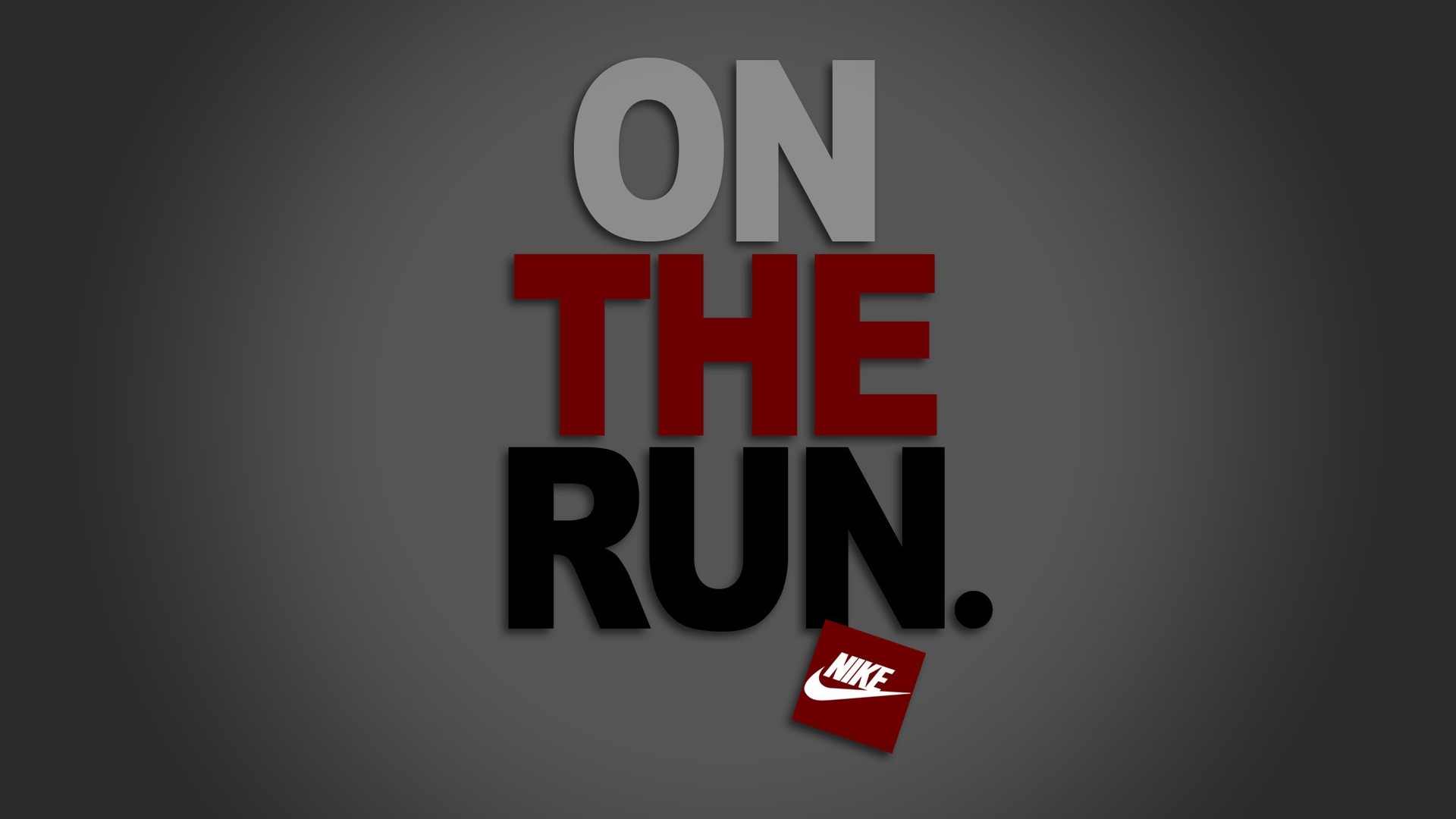 Nike On The Run HD Wallpaper