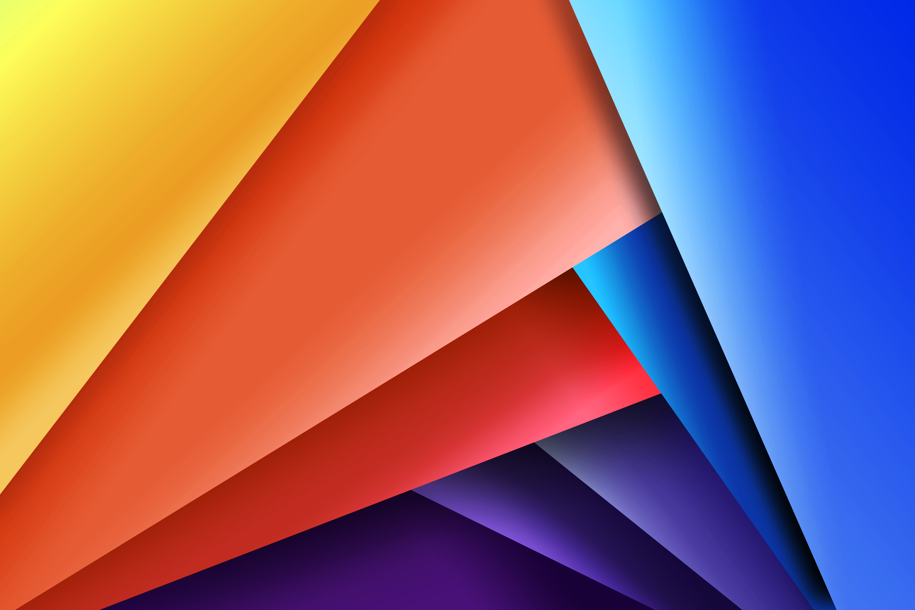 Abstract geometric shapes with gradient colors HD Wallpaper