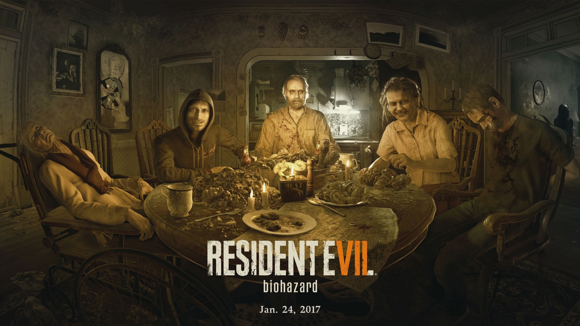 Resident Evil 7 Biohazard game cover HD Wallpaper
