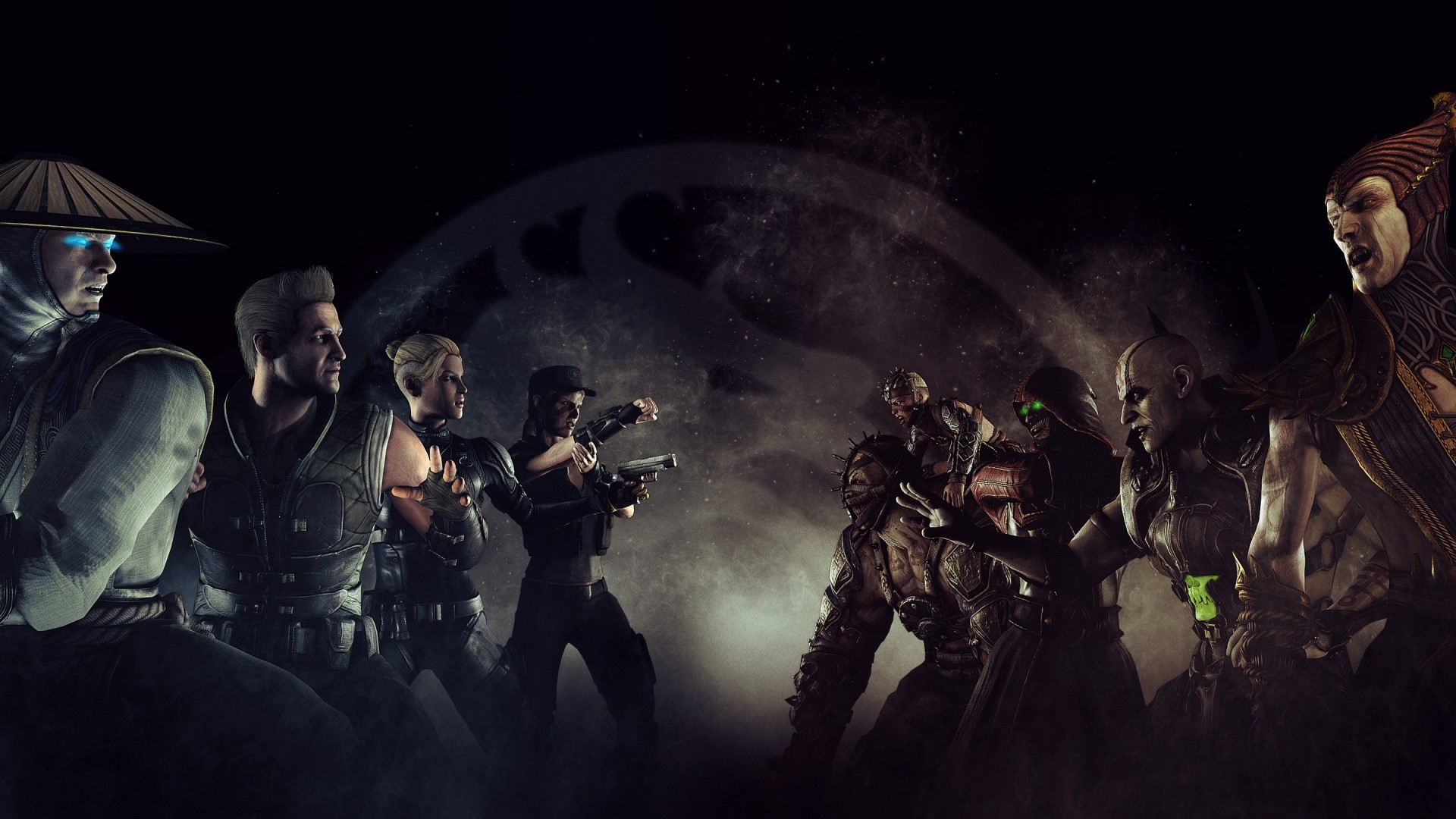 Mortal Kombat X Fighters facing off HD Wallpaper