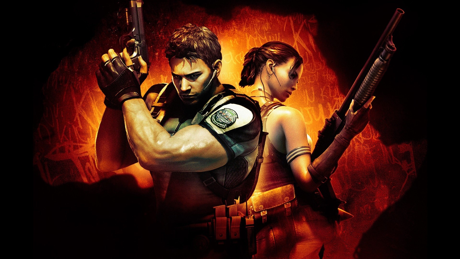 Chris Redfield and Sheva Alomar from Resident Evil 5 HD Wallpaper