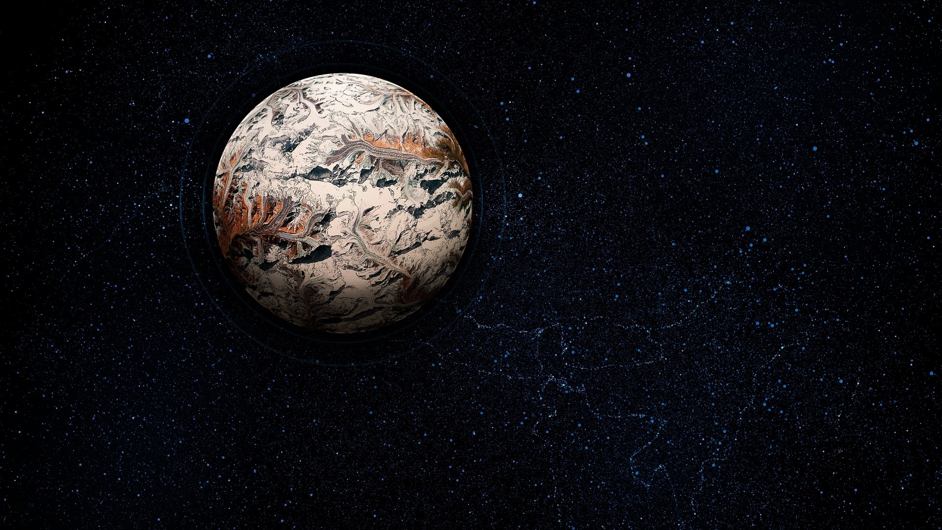 Planet Everest in Space HD Wallpaper