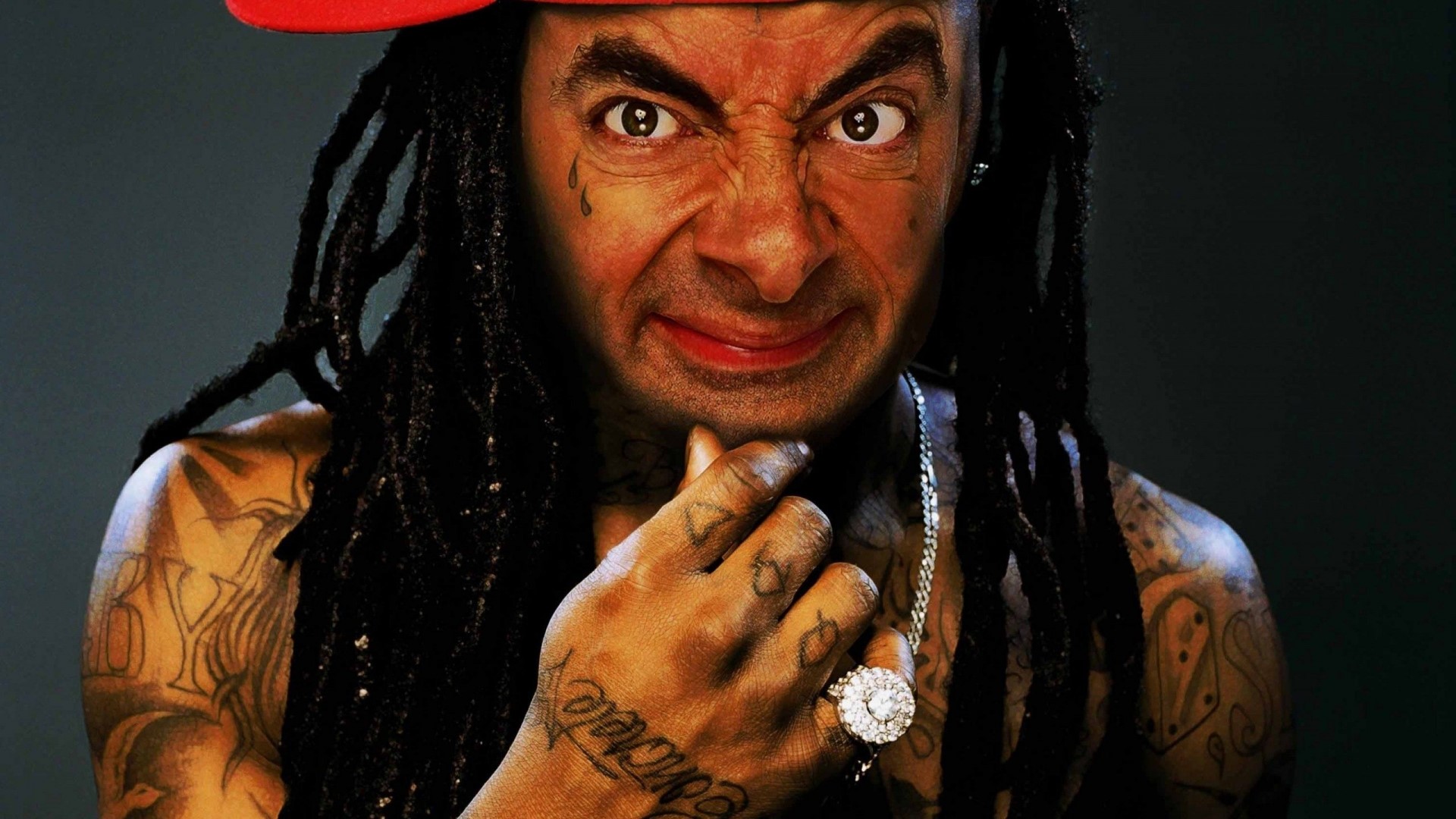 Mr. Bean as Lil Wayne HD Wallpaper