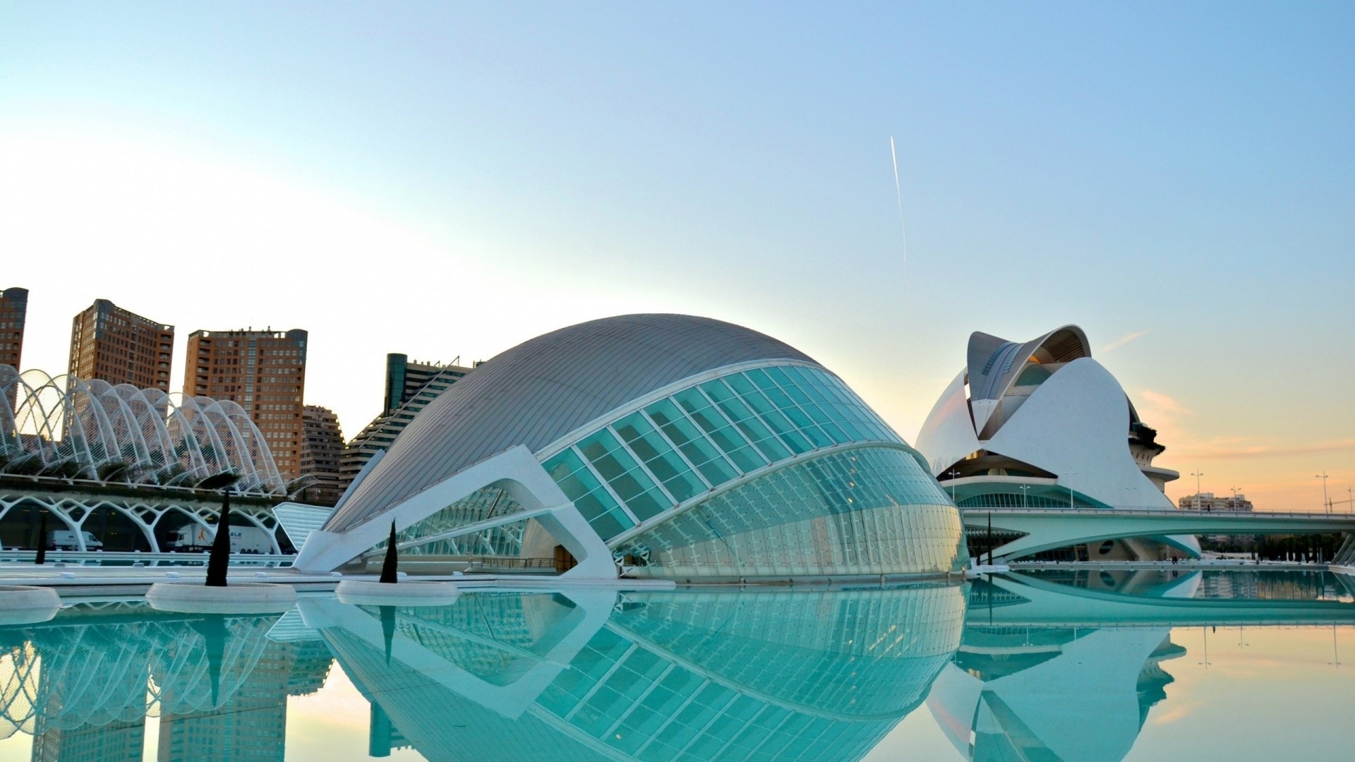 City of Arts and Sciences, Valencia HD Wallpaper