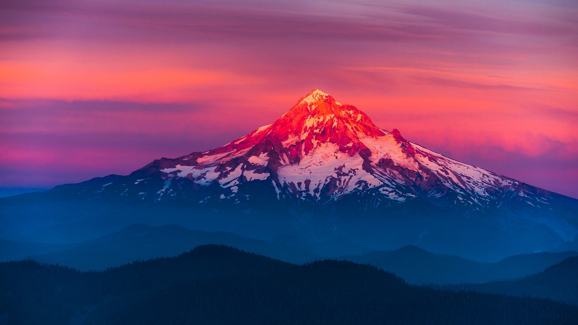 Mount Hood at Sunset HD Wallpaper