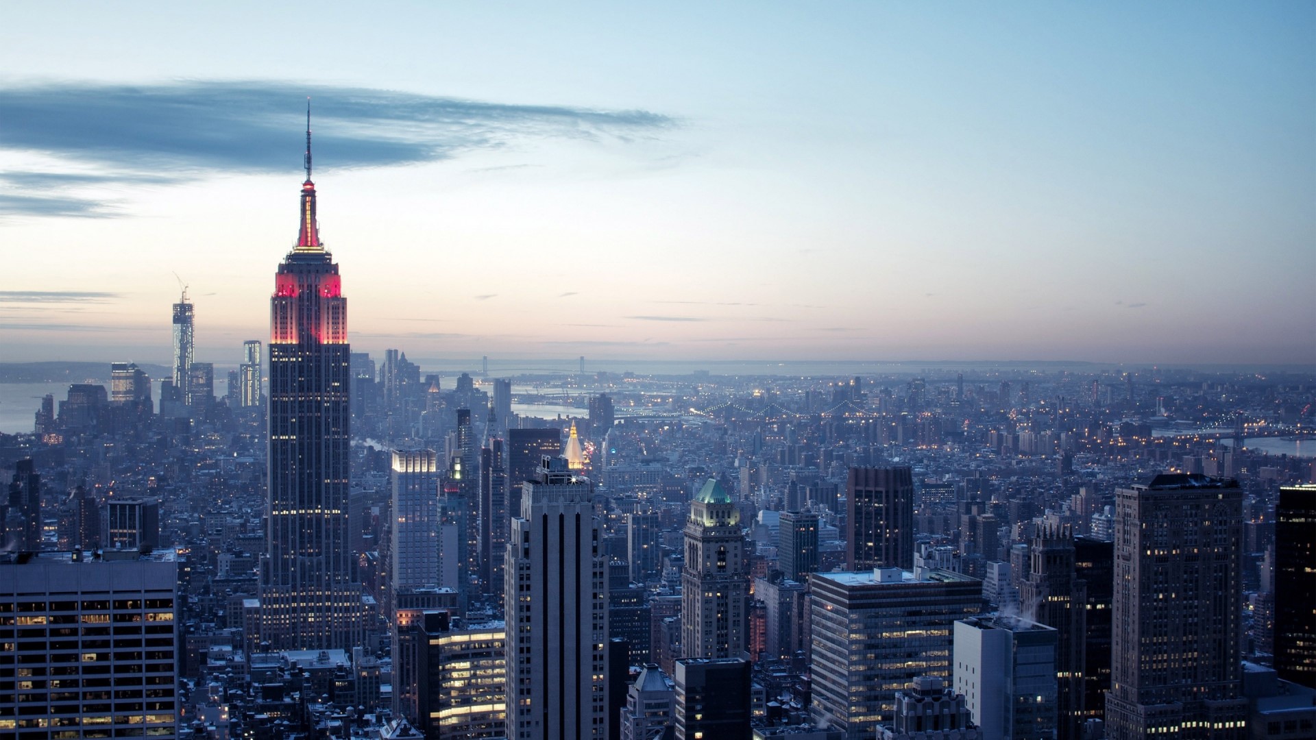 Empire State Building in New York City Skyline HD Wallpaper