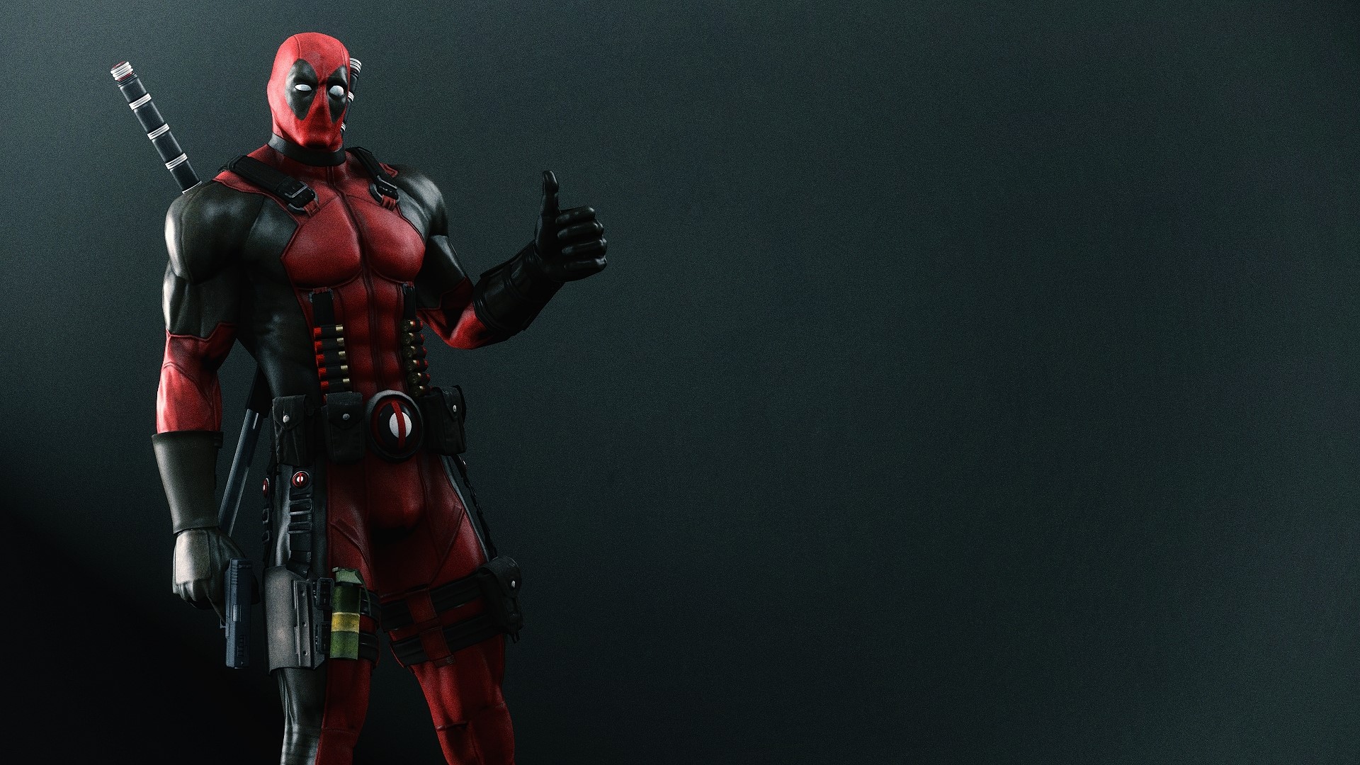 Deadpool giving a thumbs up HD Wallpaper