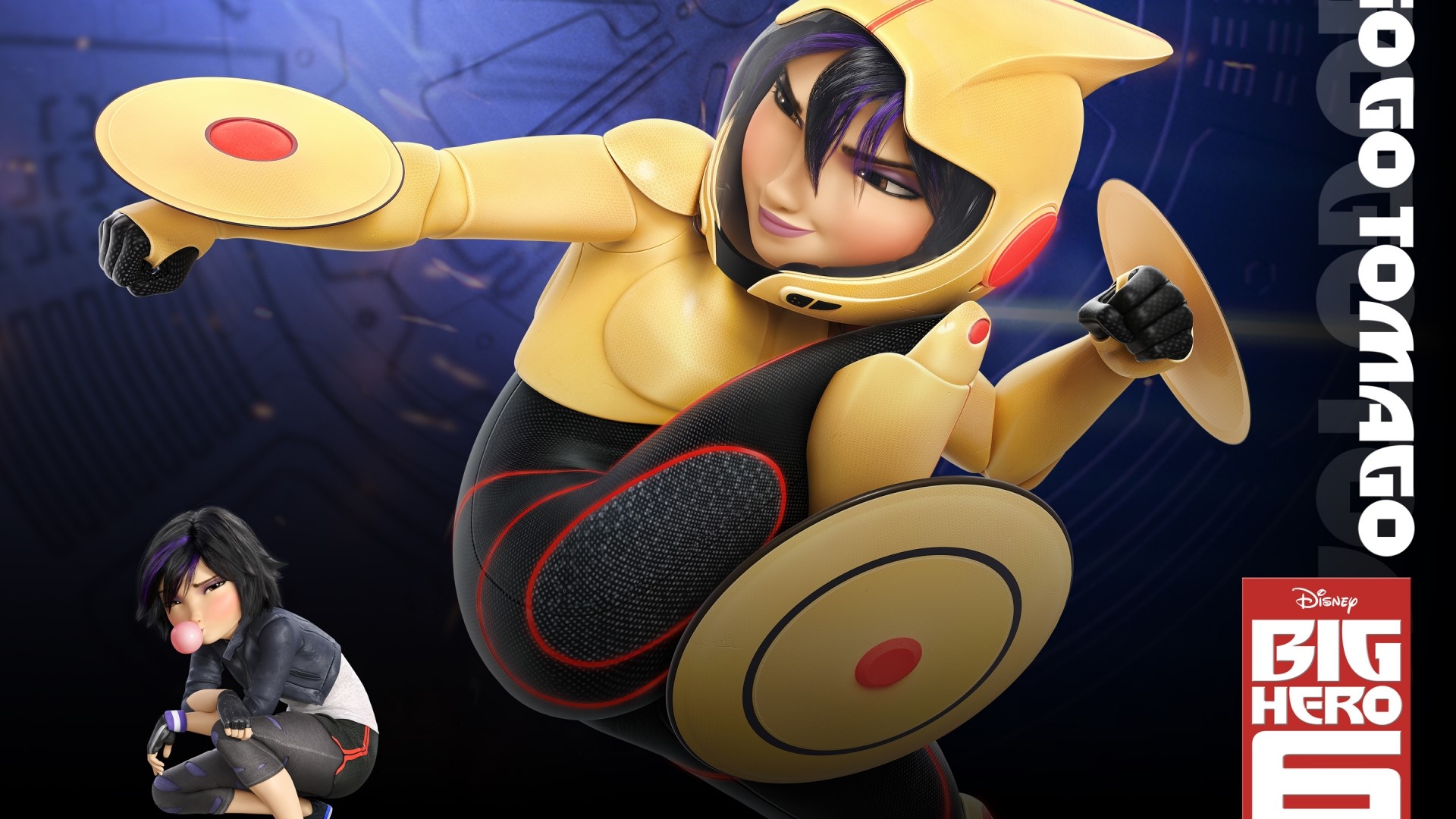 Go Go Tamago from Big Hero 6 HD Wallpaper