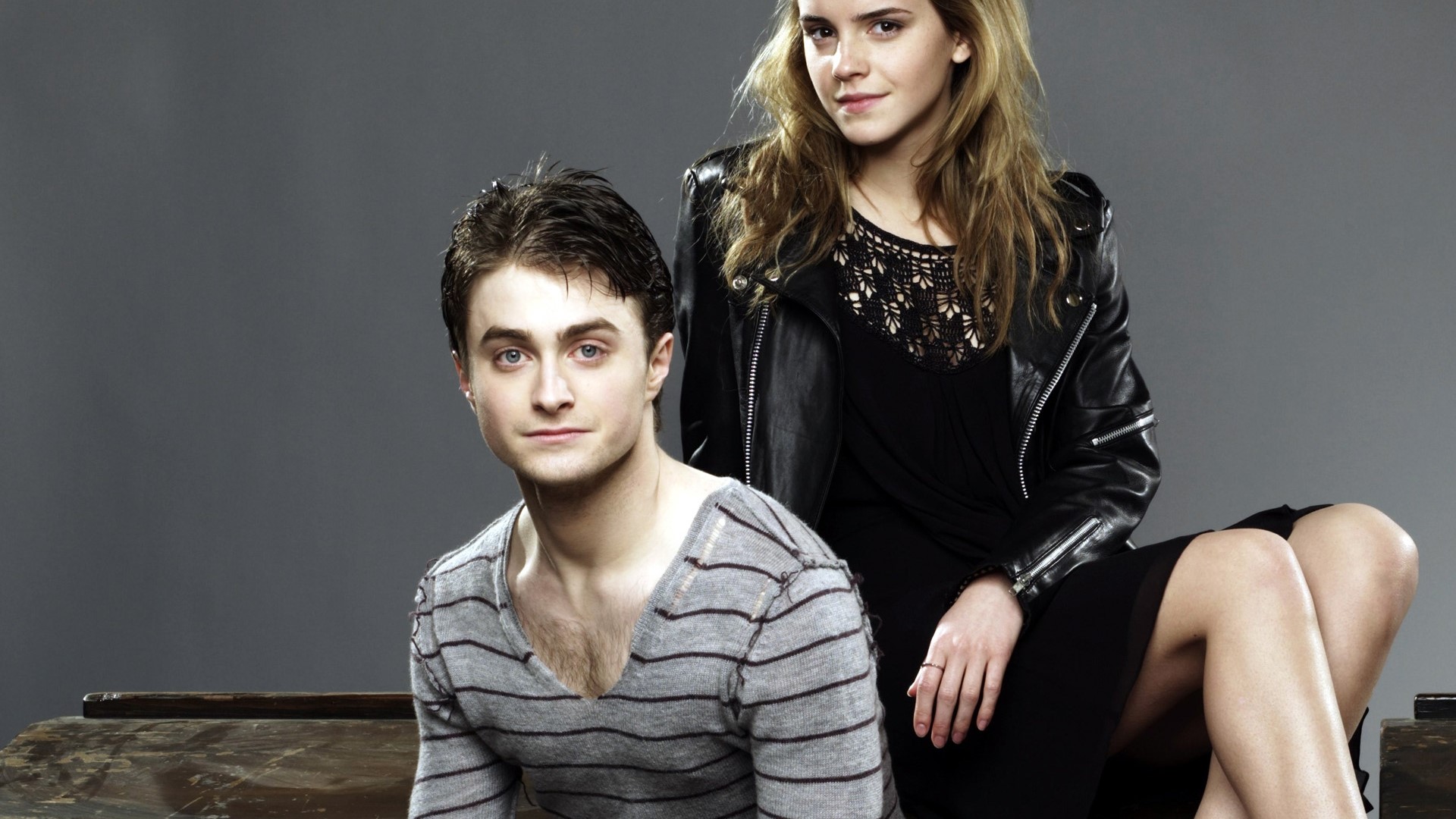 Daniel Radcliffe and Emma Watson from Harry Potter HD Wallpaper