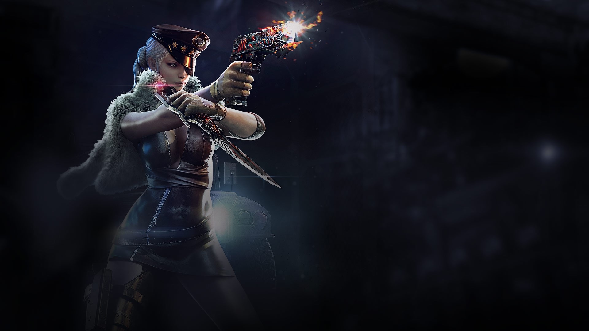 Woman with gun and knife from Crossfire HD Wallpaper