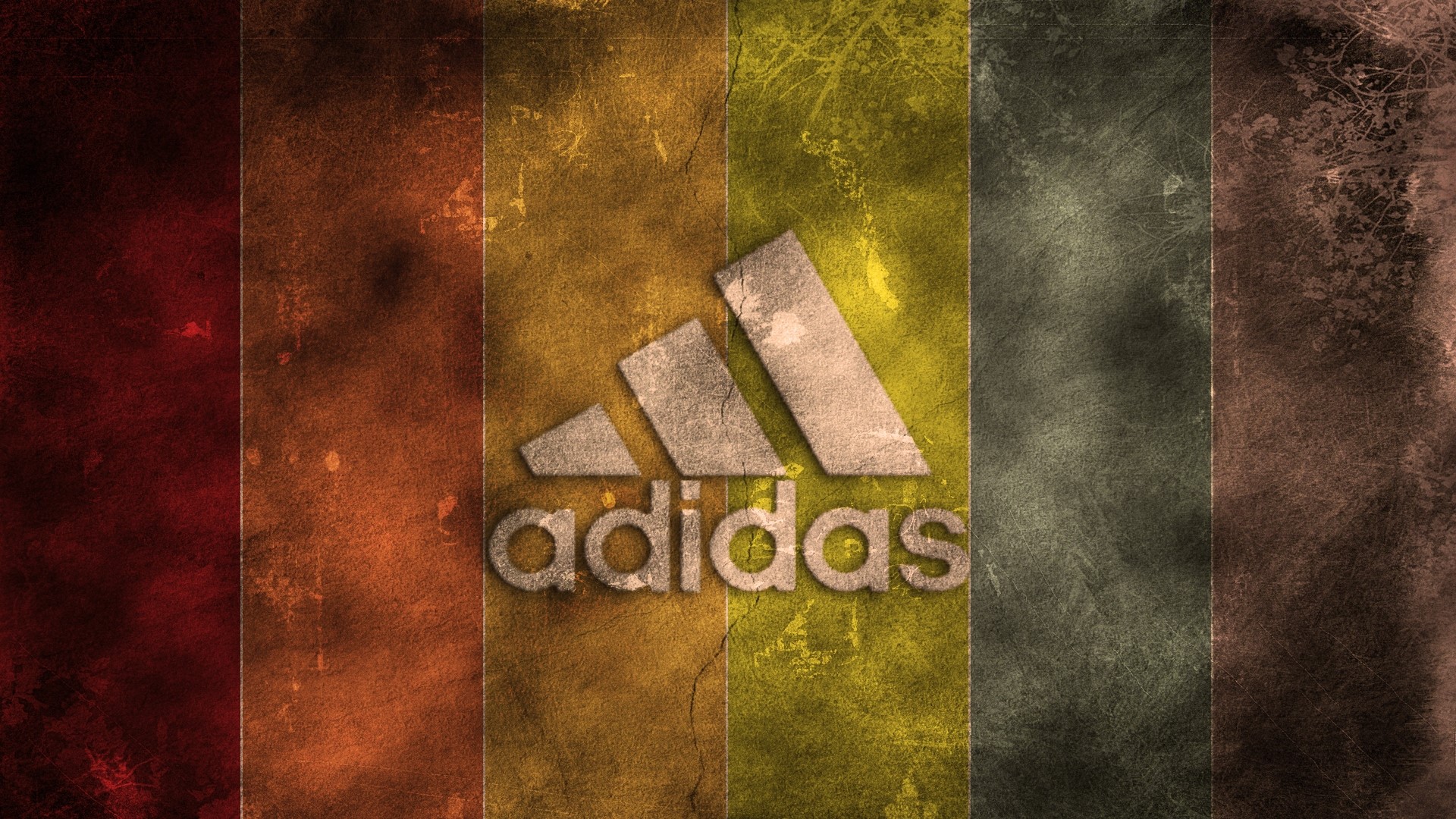 Adidas logo on a vintage textured background HD Wallpaper