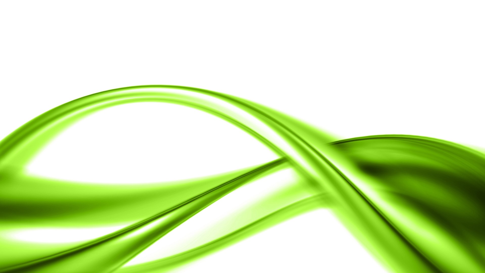 Green abstract flowing lines HD Wallpaper
