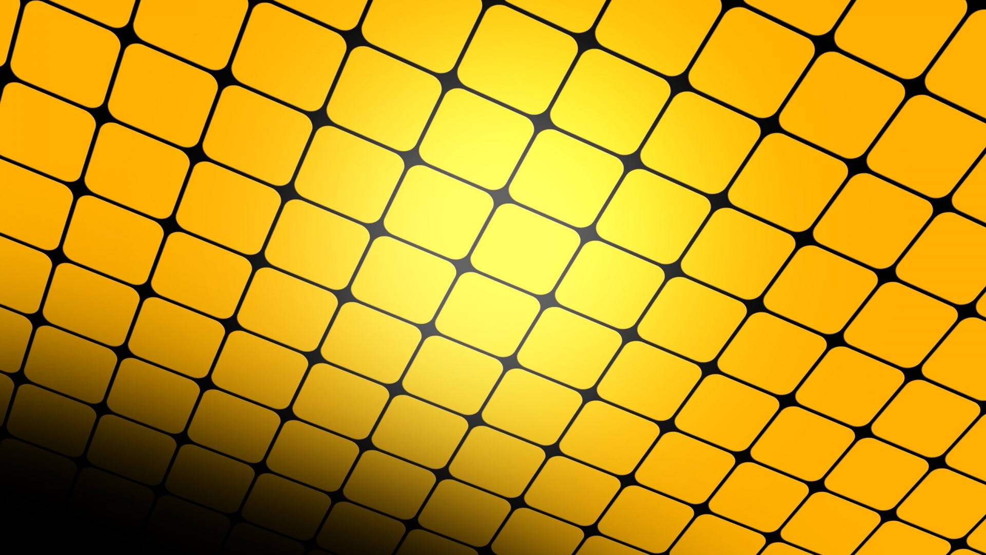 Yellow rounded squares pattern with gradient HD Wallpaper