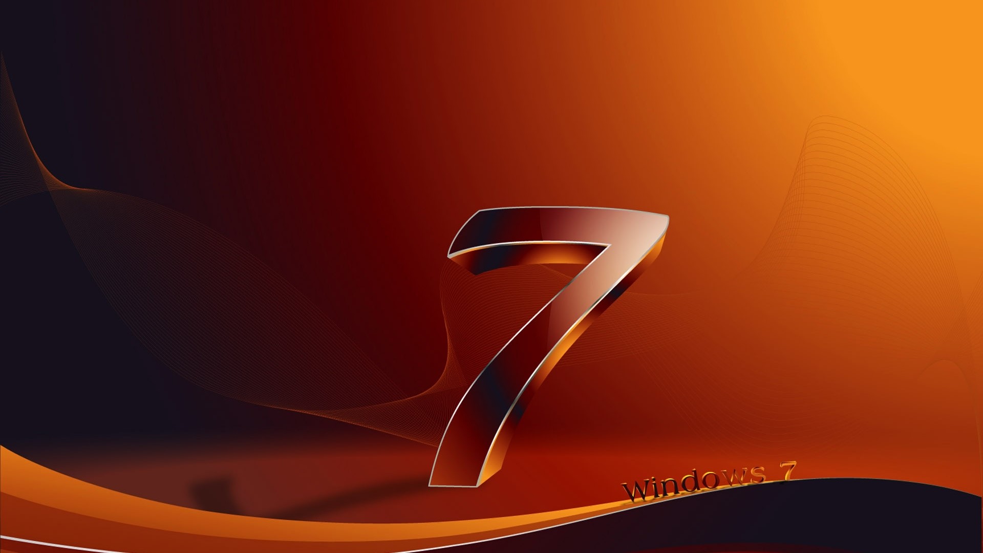 3D Windows 7 logo HD Wallpaper