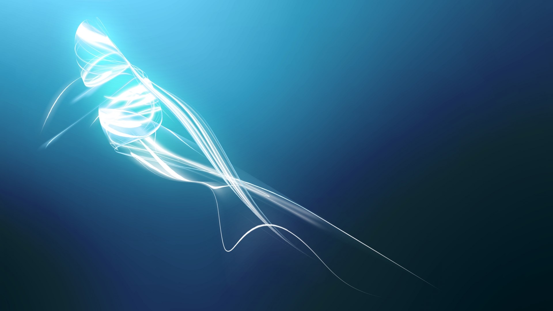 Abstract light streaks on blue background HD Wallpaper