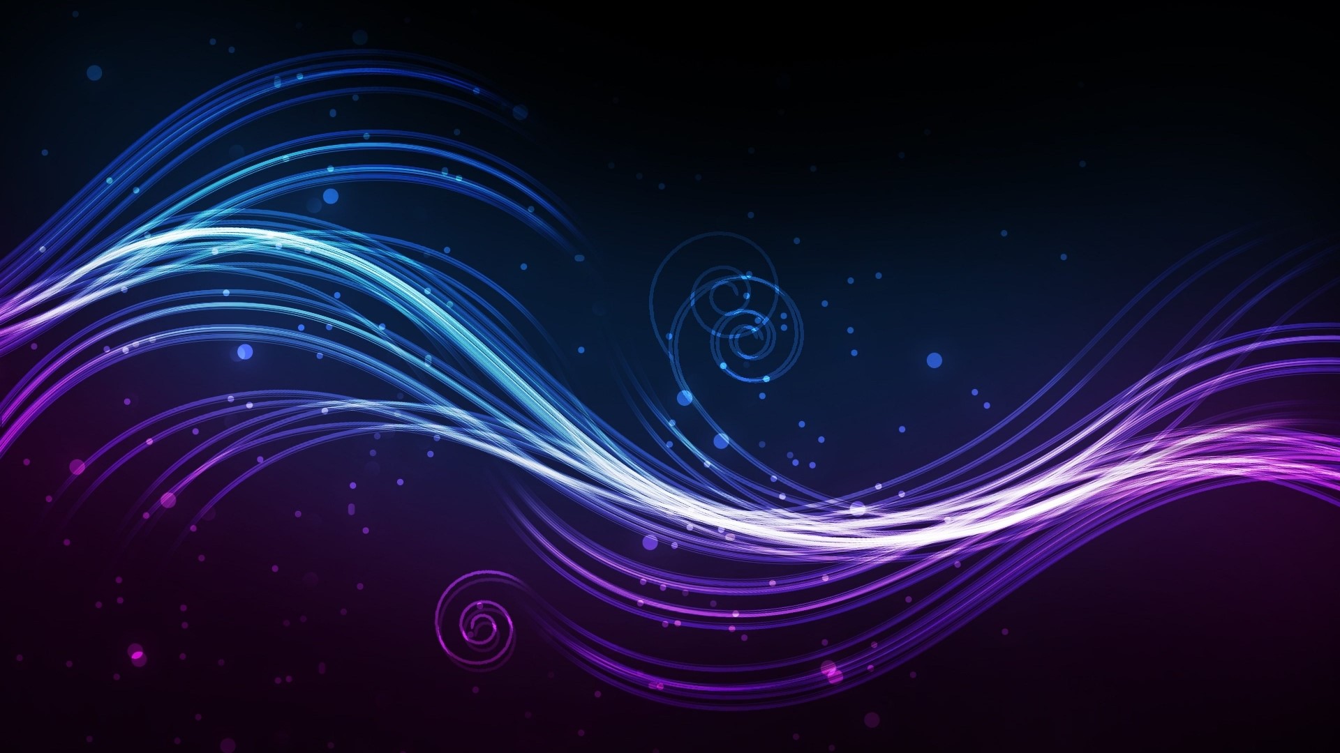 Abstract Blue and Purple Light Streaks HD Wallpaper