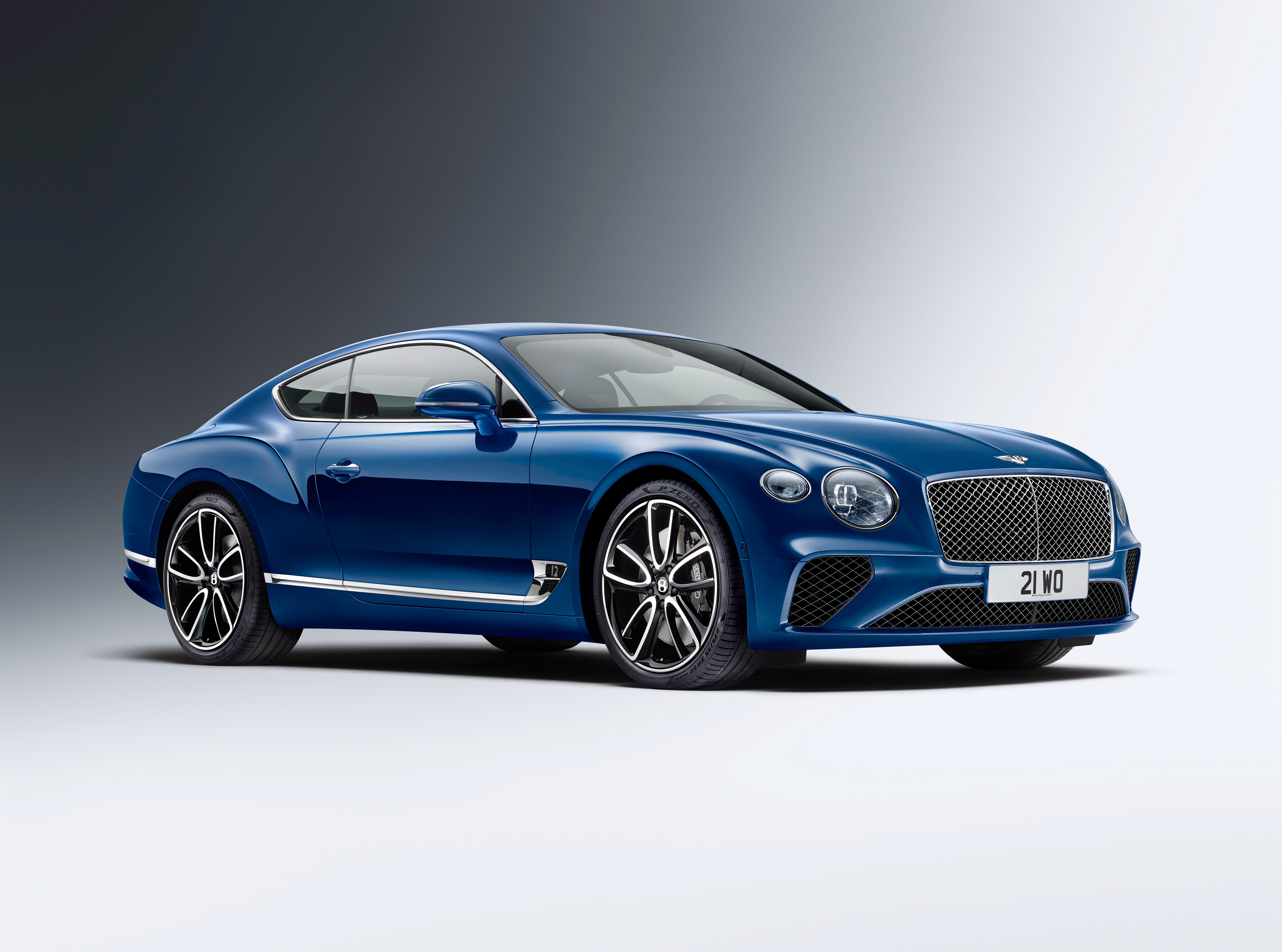 Blue Bentley Continental GT Coupe HD Wallpaper