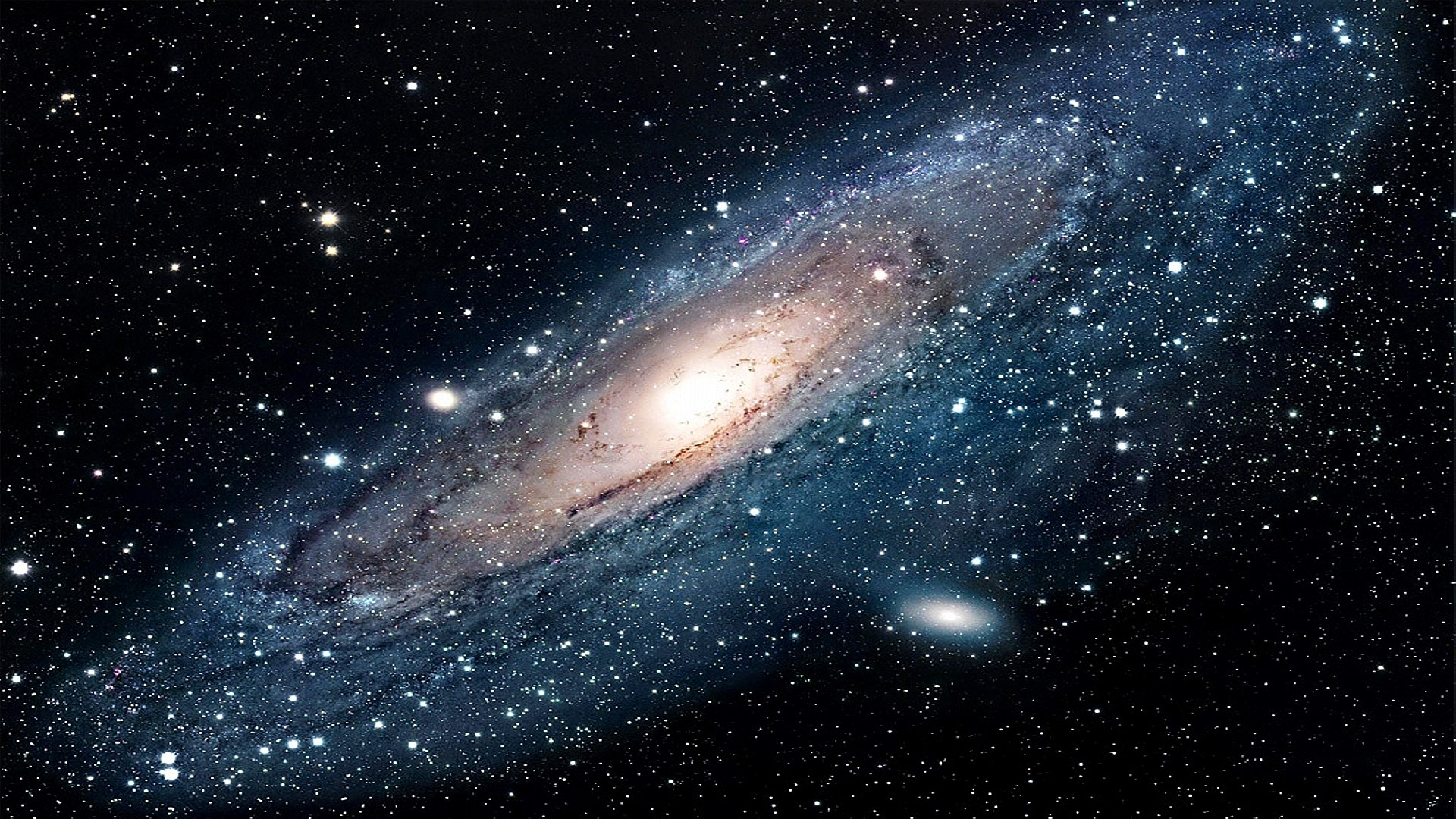 Andromeda Galaxy in Deep Space HD Wallpaper
