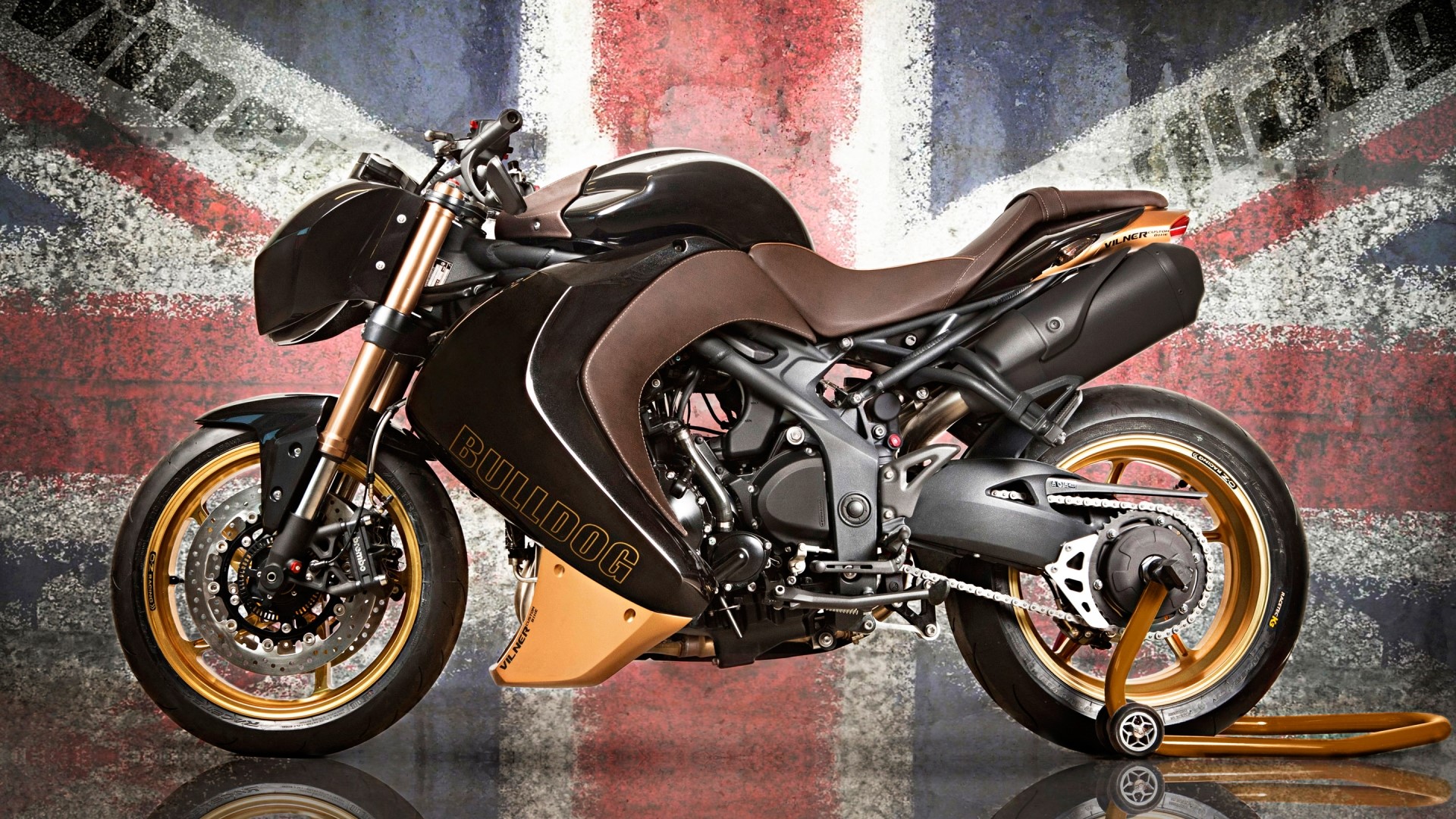 Vilner Triumph Speed Triple Bulldog motorcycle HD Wallpaper