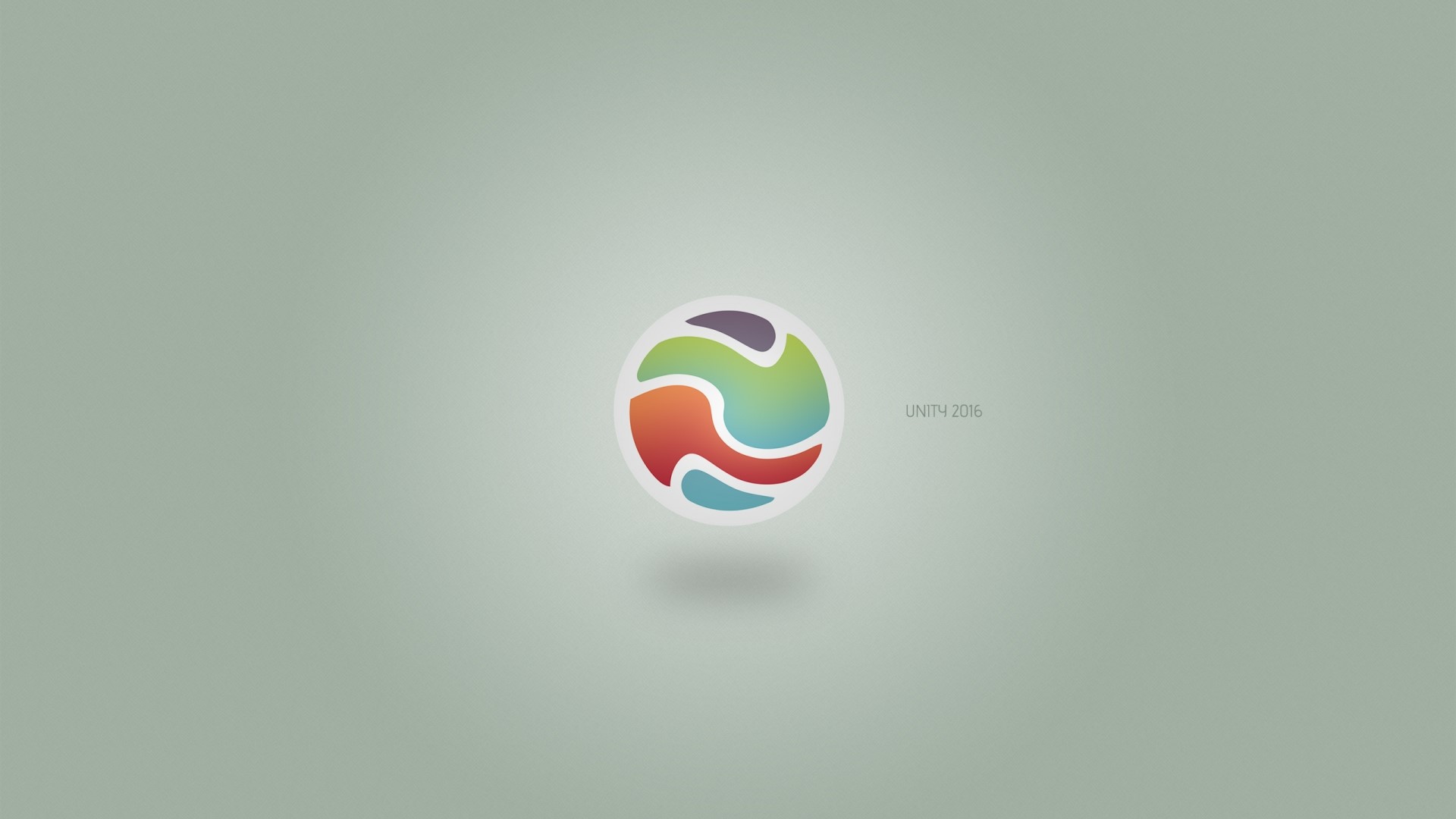 Unity 2016 logo with colorful abstract design HD Wallpaper