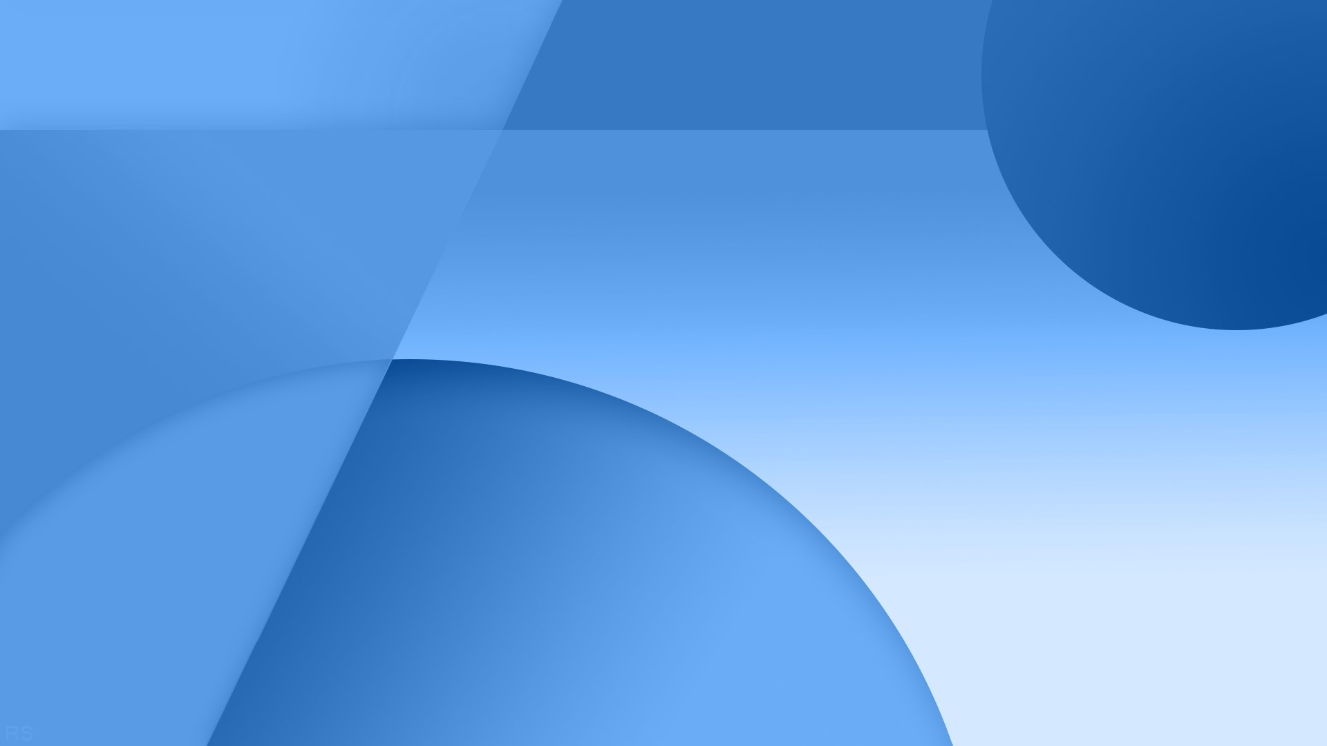 Abstract blue geometric shapes HD Wallpaper
