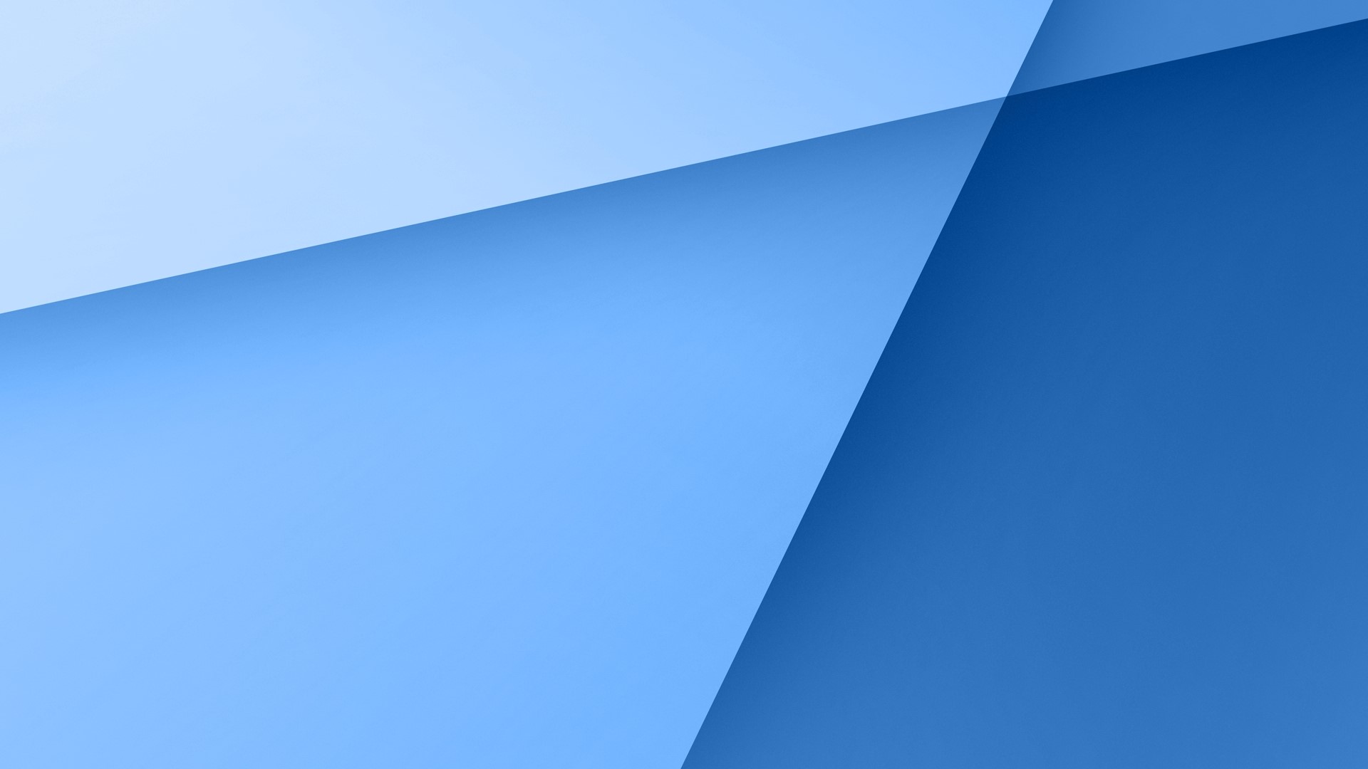 Abstract blue geometric shapes with gradient HD Wallpaper