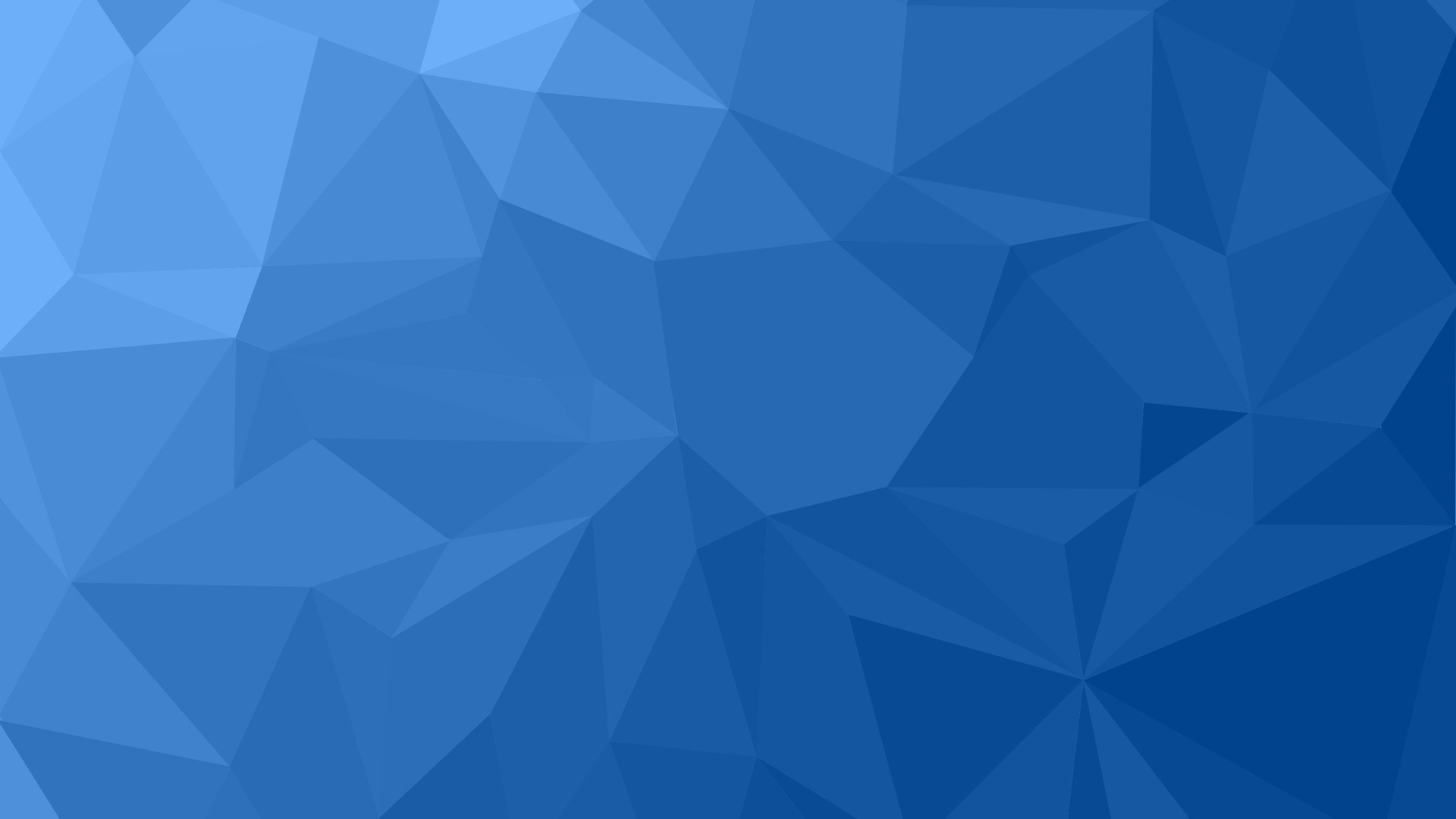 Abstract Blue Geometric Low Poly Pattern HD Wallpaper