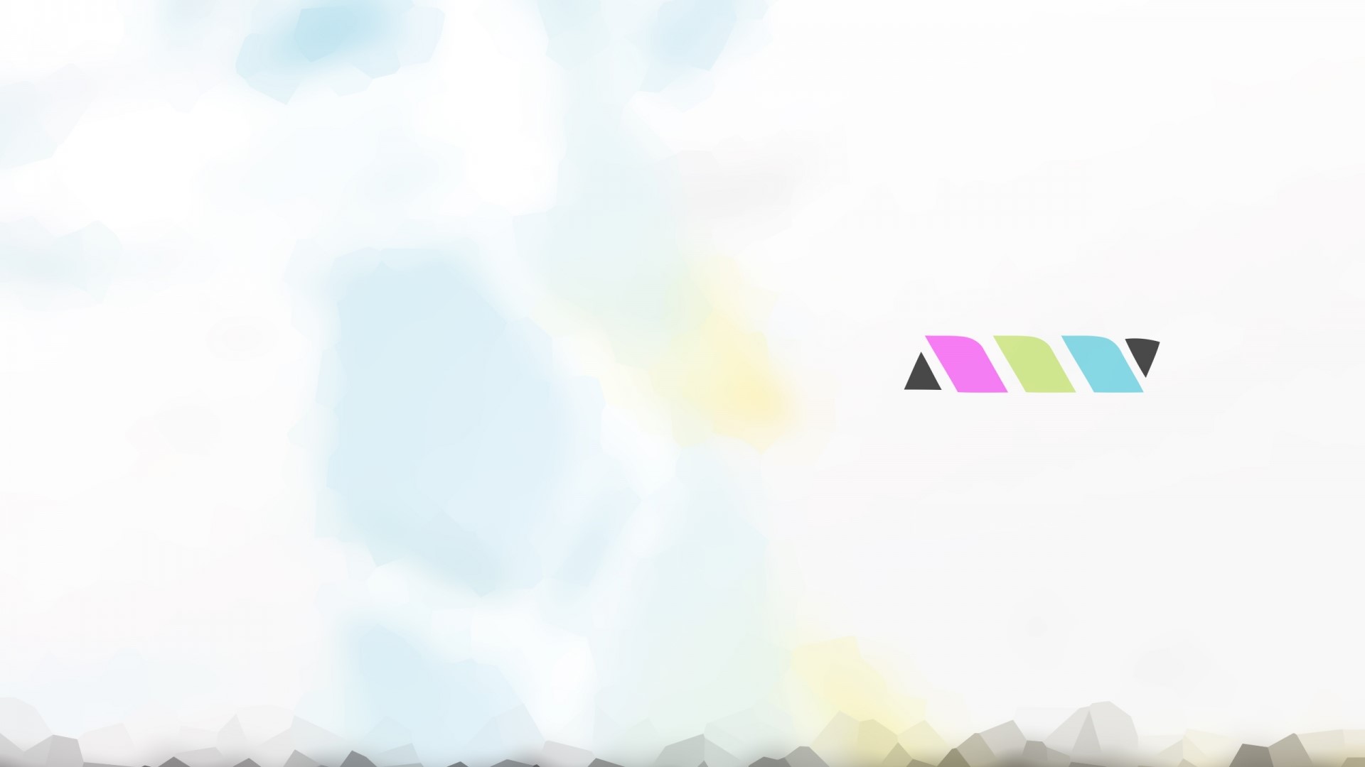 Abstract Logo with Colorful Shapes HD Wallpaper