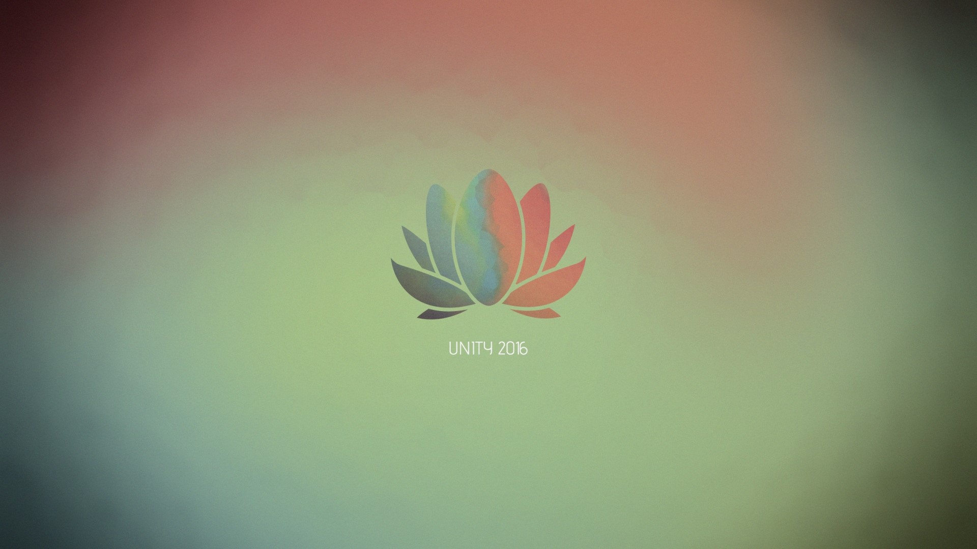 Unity 2016 Lotus Flower Logo HD Wallpaper