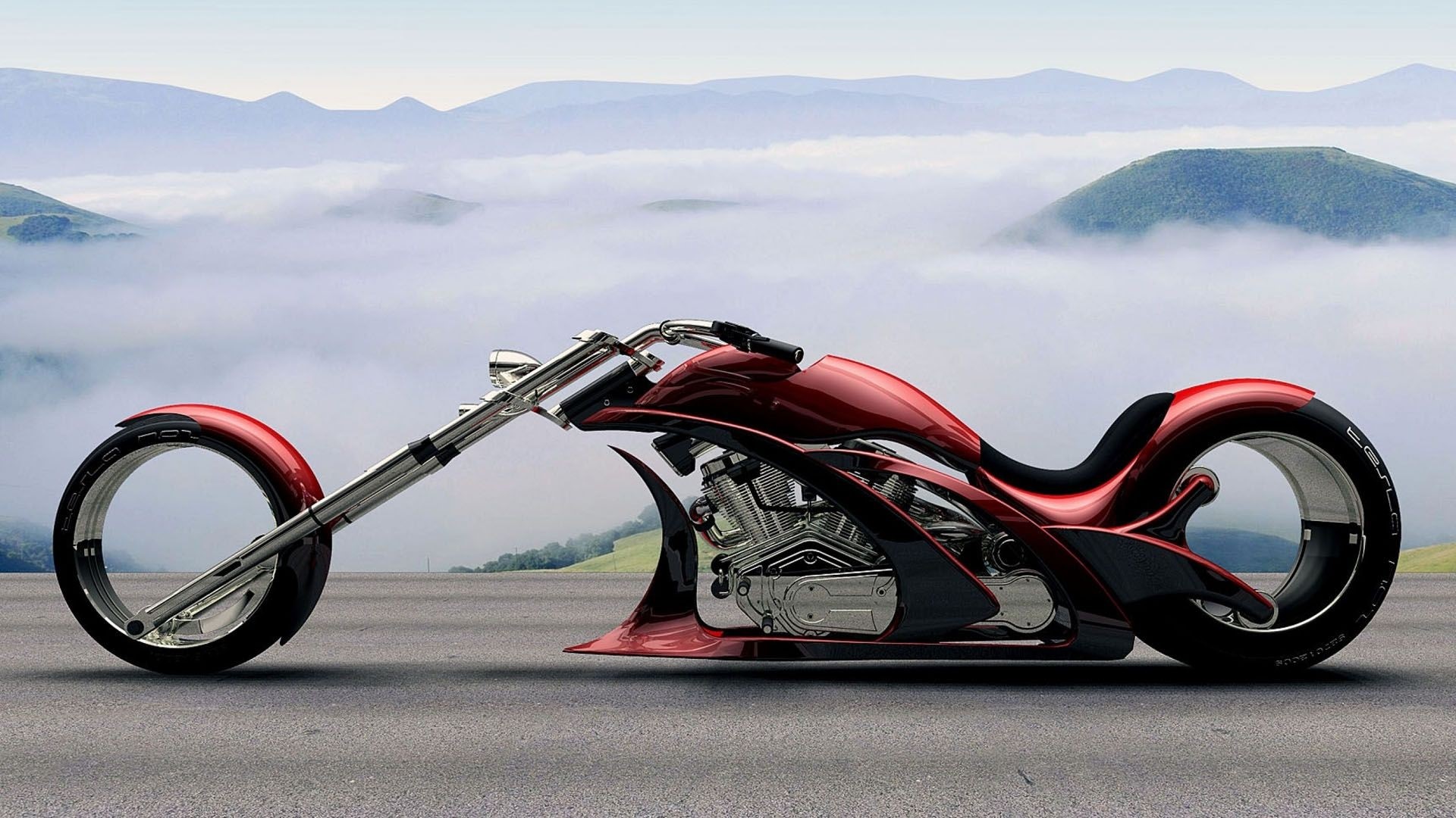 Custom American Chopper Motorcycle HD Wallpaper