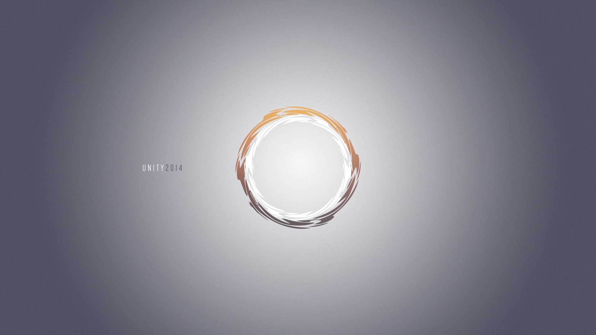 Unity 2014 abstract circle logo HD Wallpaper