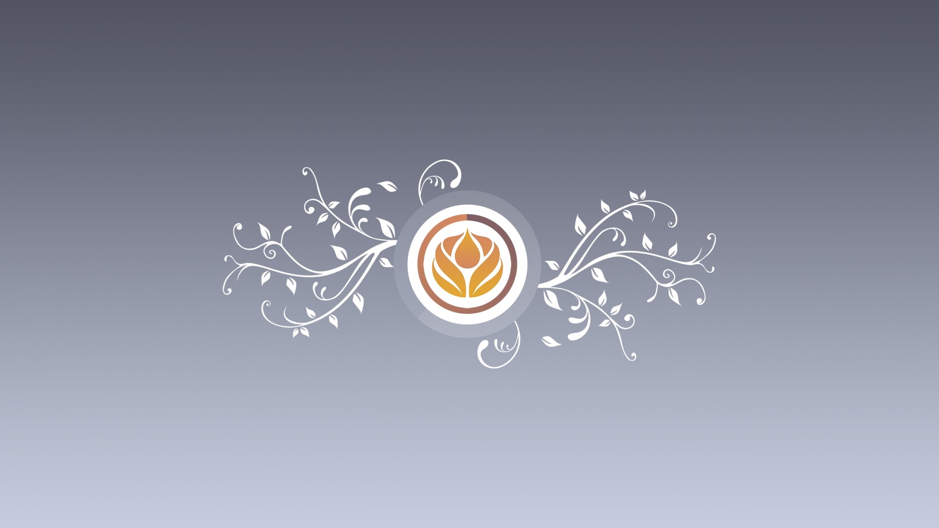 Unity logo with floral design HD Wallpaper