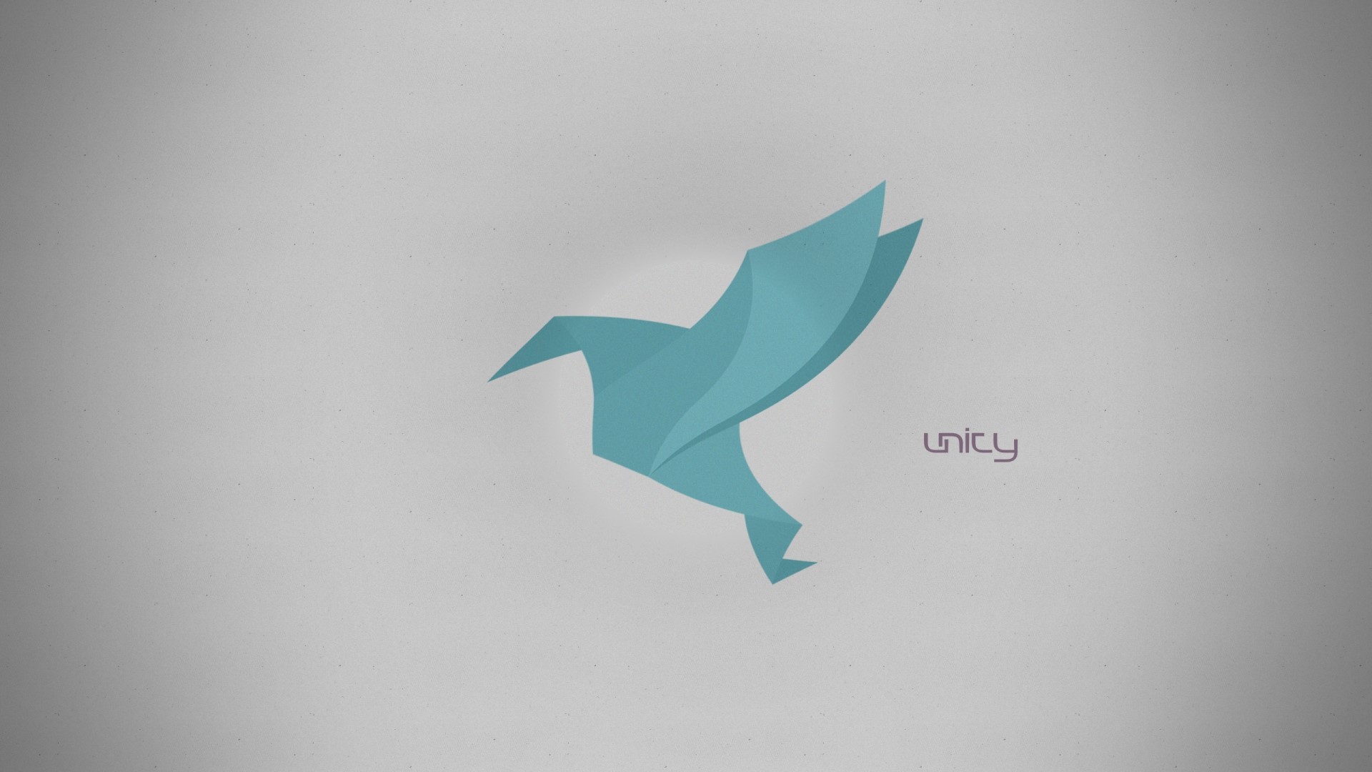 Origami bird logo with text HD Wallpaper