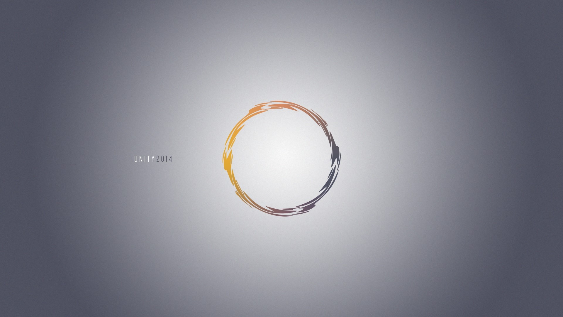Unity 2014 abstract circle logo HD Wallpaper