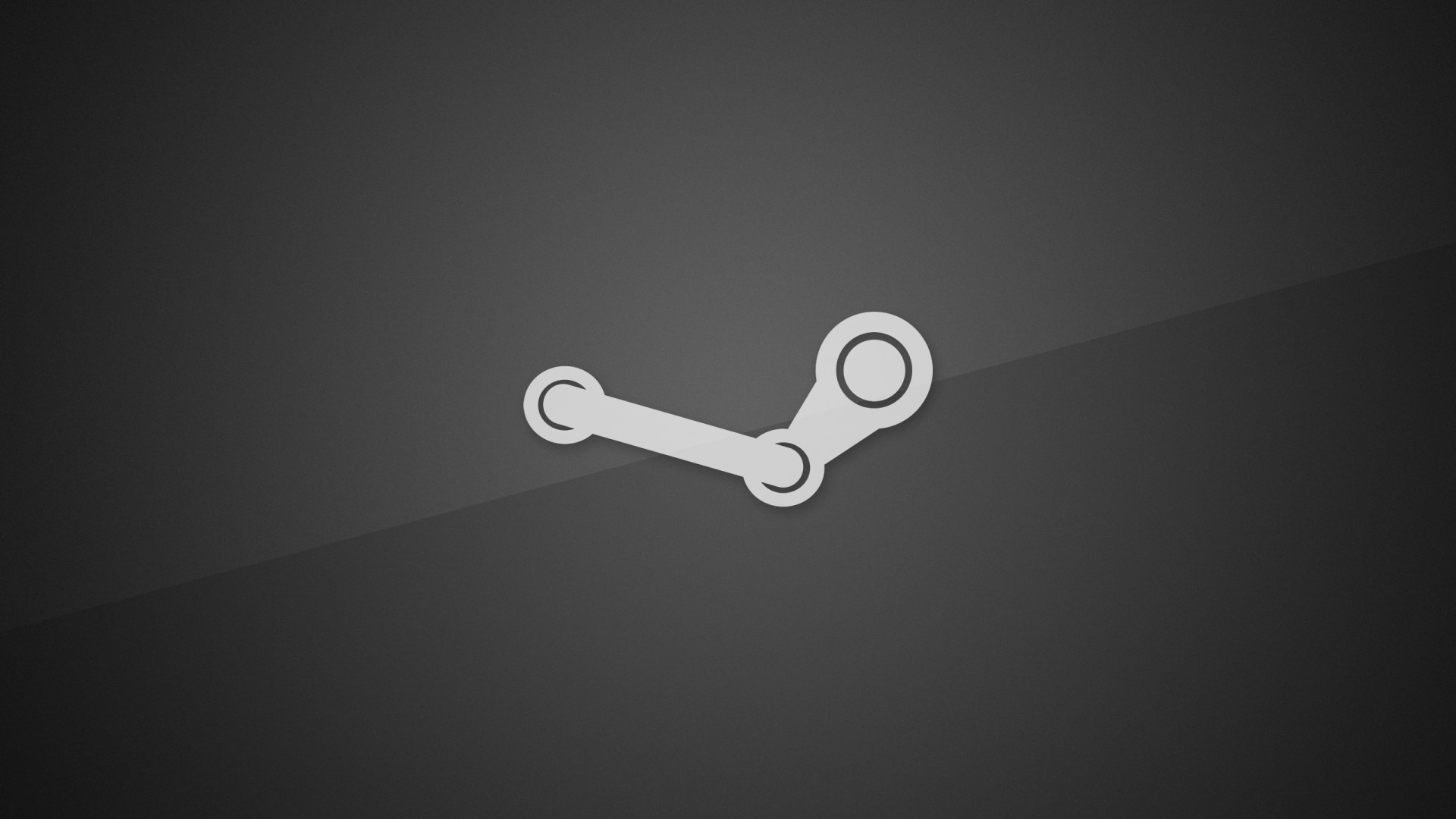Steam logo on a dark background HD Wallpaper