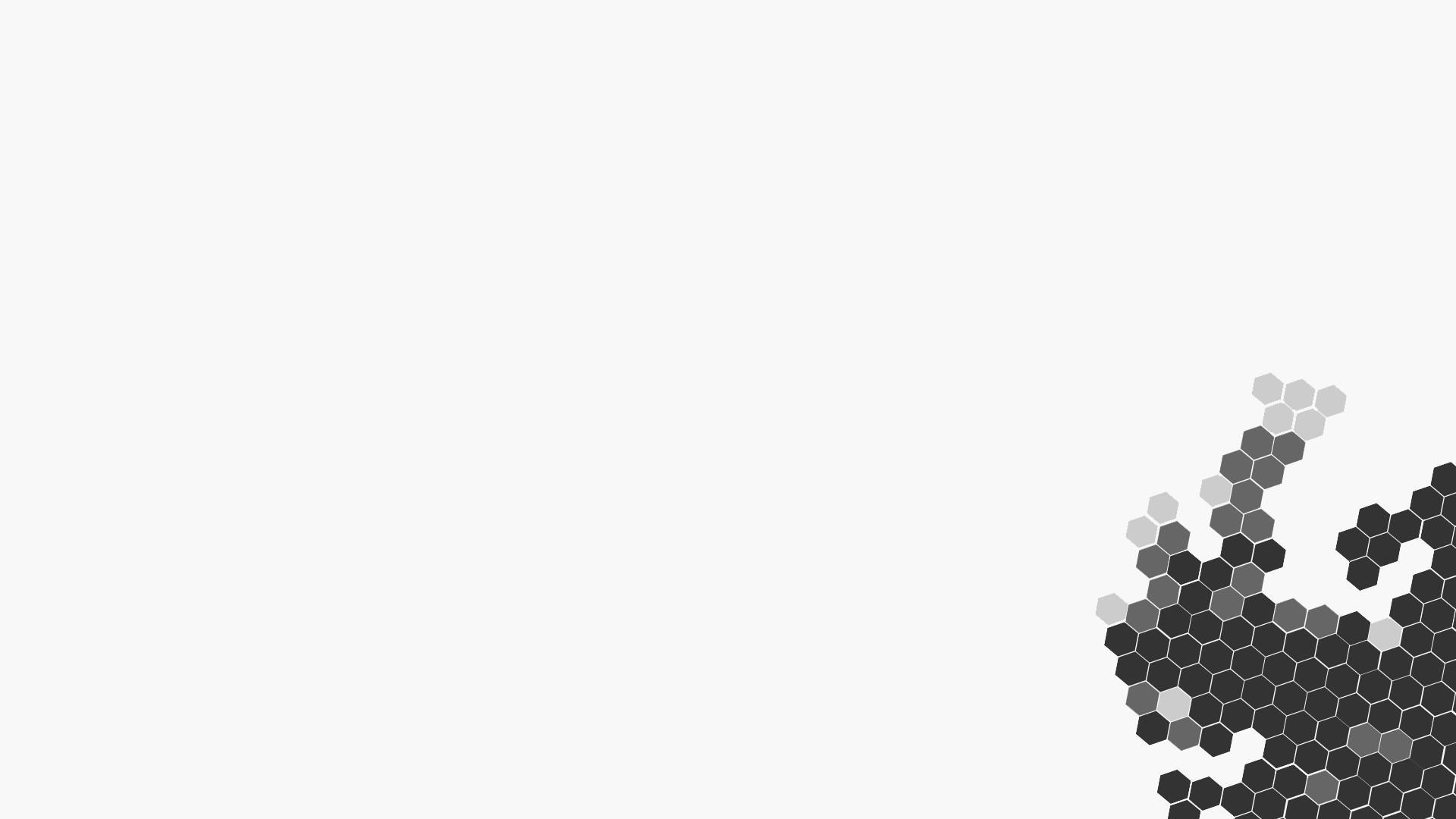 Abstract Hexagonal Pattern in Grayscale HD Wallpaper