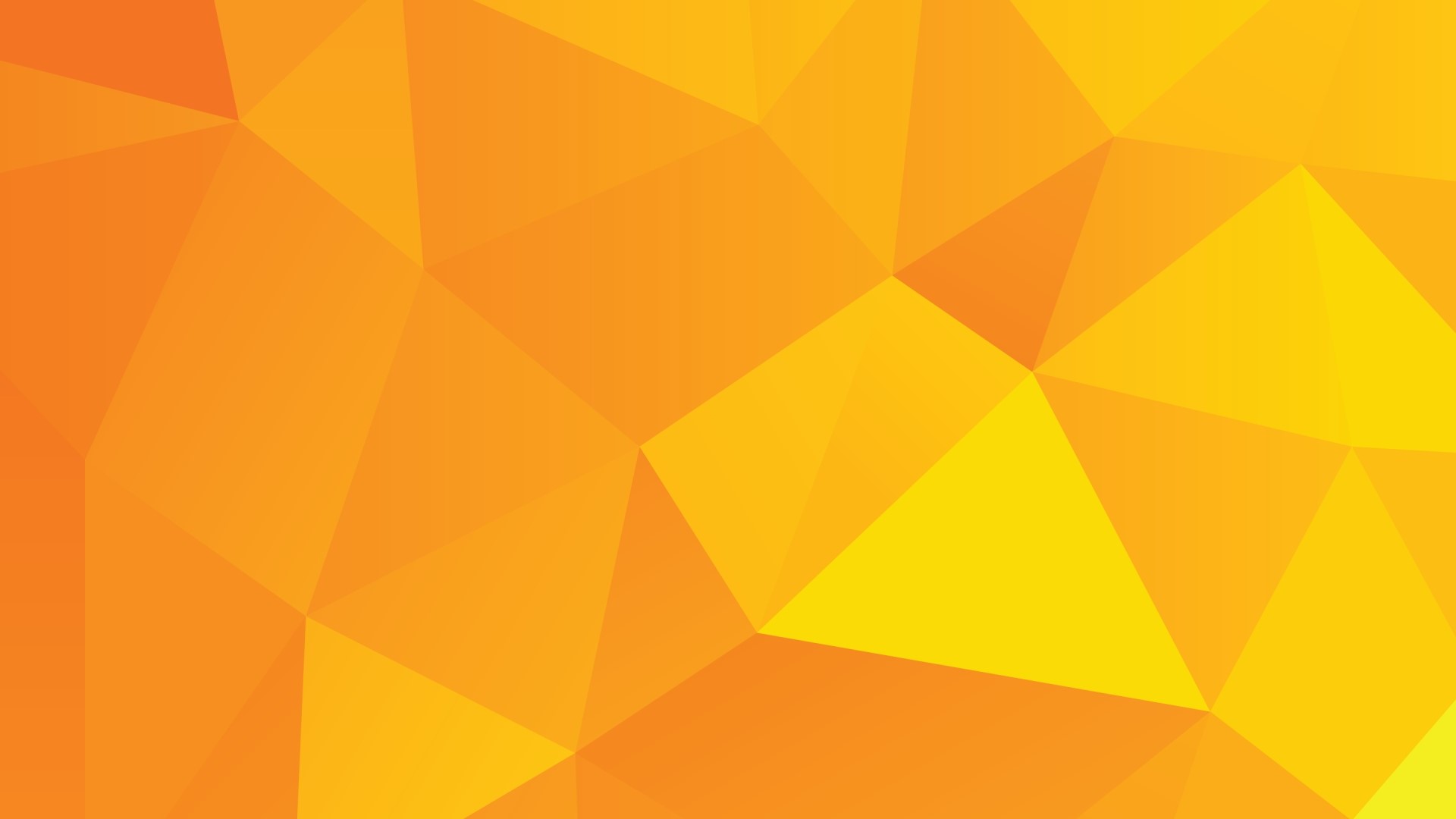 Yellow and Orange Geometric Polygon Background HD Wallpaper