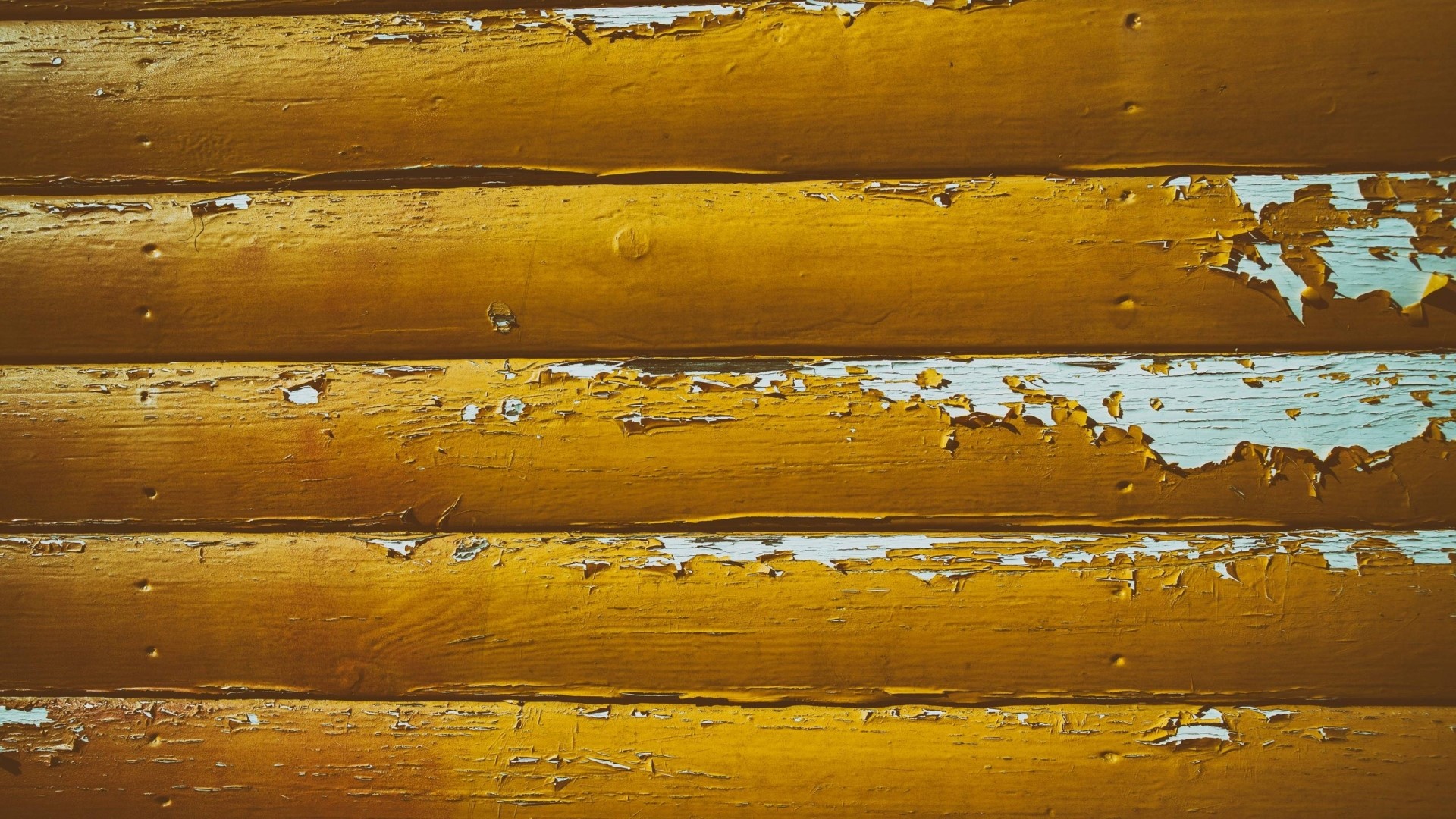 Peeling Yellow Paint on Wood Planks HD Wallpaper