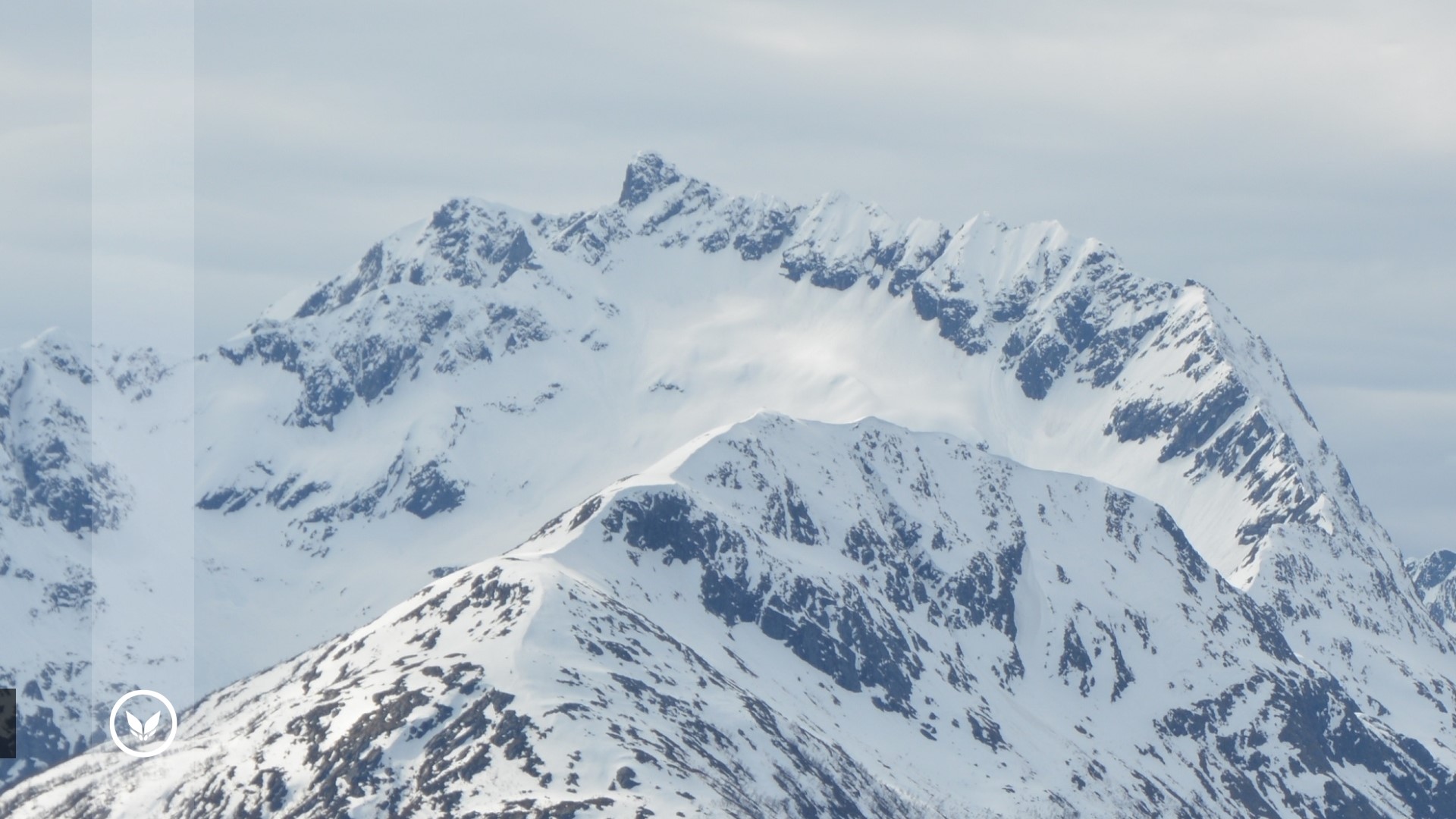 Snowy Mountain Peaks HD Wallpaper